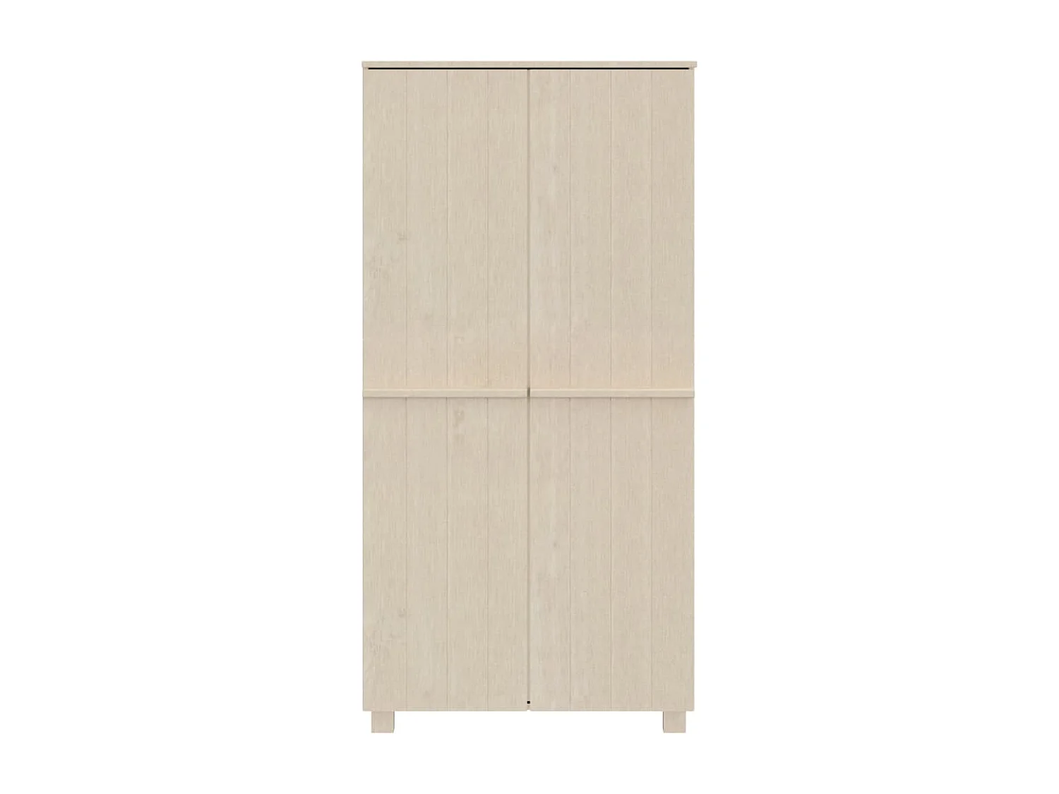 HAMAR Kleiderschrank Honigbraun 89x50x180 cm Massives Kiefernholz