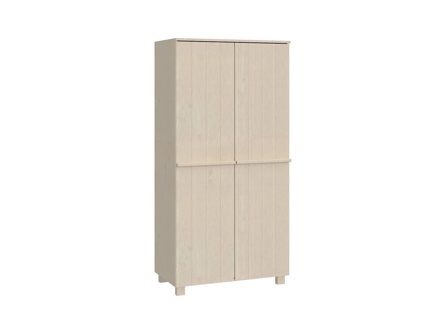Garde-robe HAMAR Marron miel 89x50x180 cm Bois massif de pin
