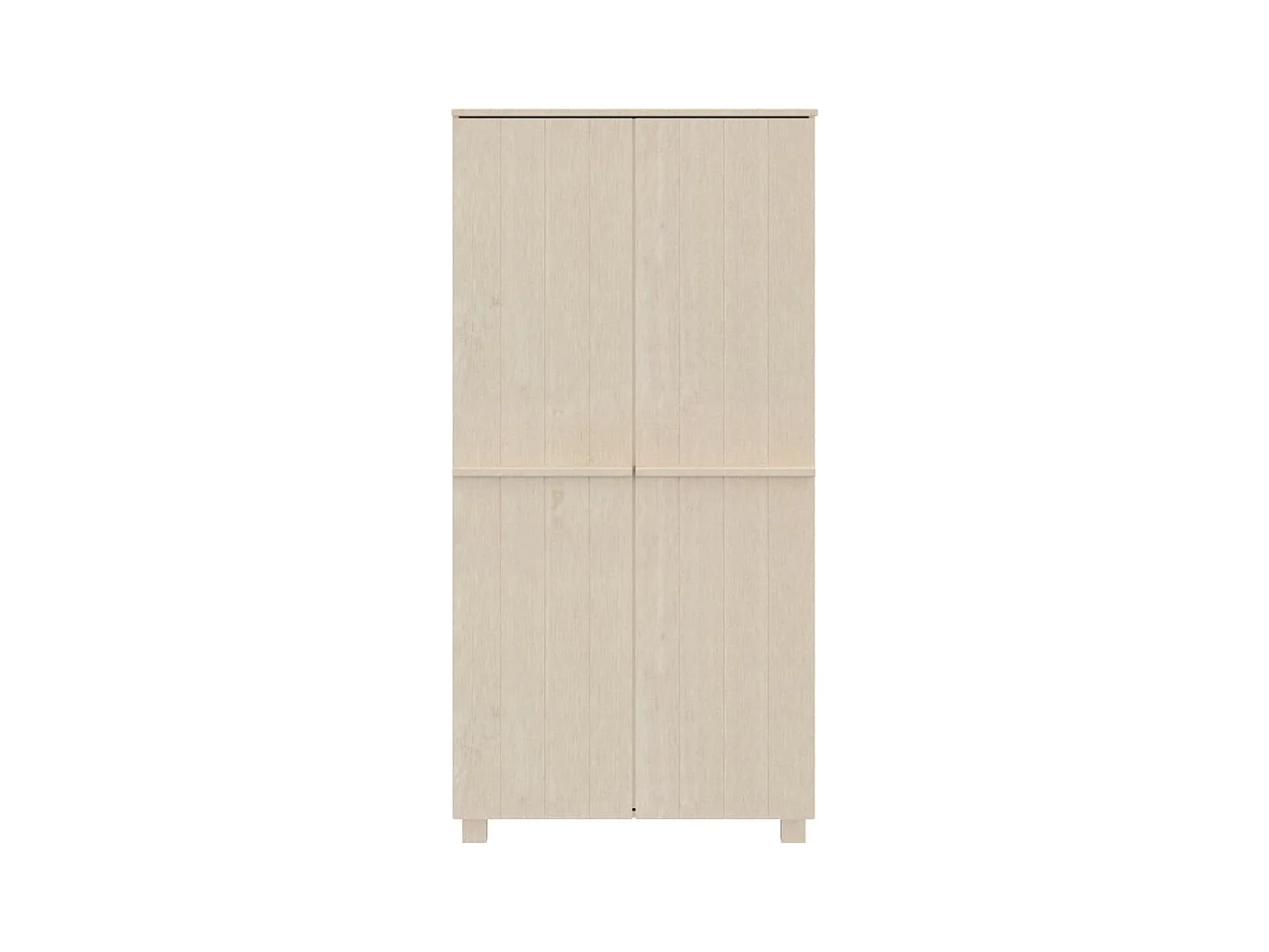 Garde-robe HAMAR Marron miel 89x50x180 cm Bois massif de pin