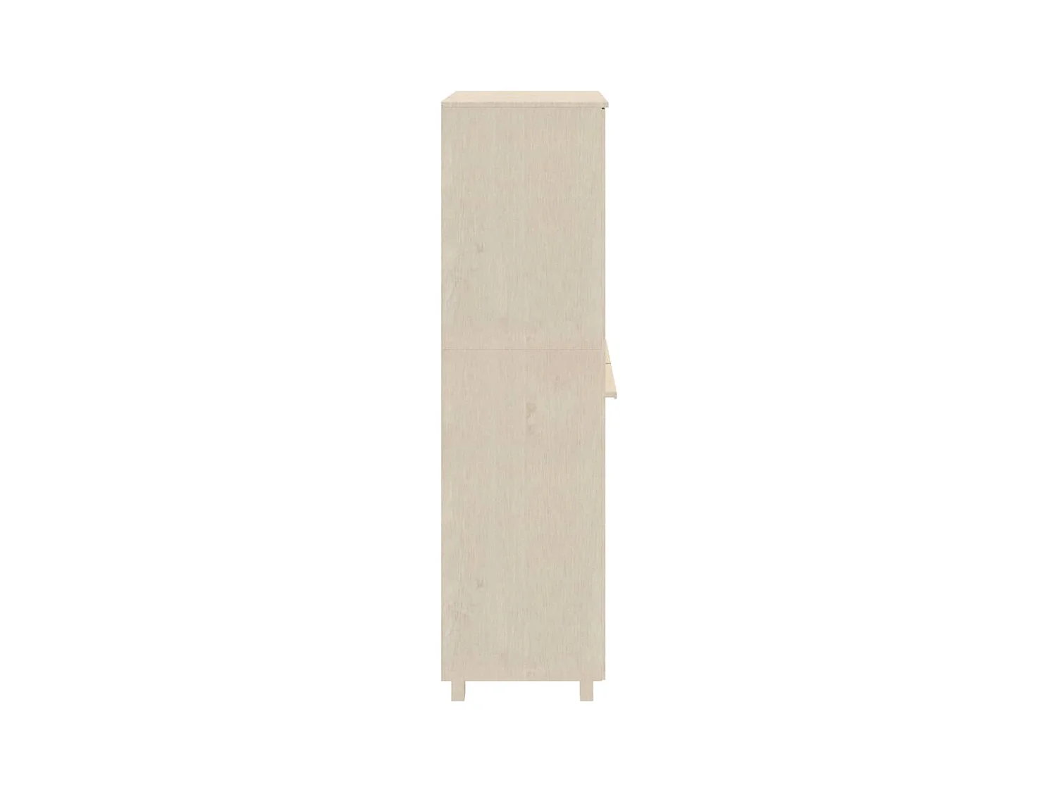 Garde-robe HAMAR Marron miel 89x50x180 cm Bois massif de pin