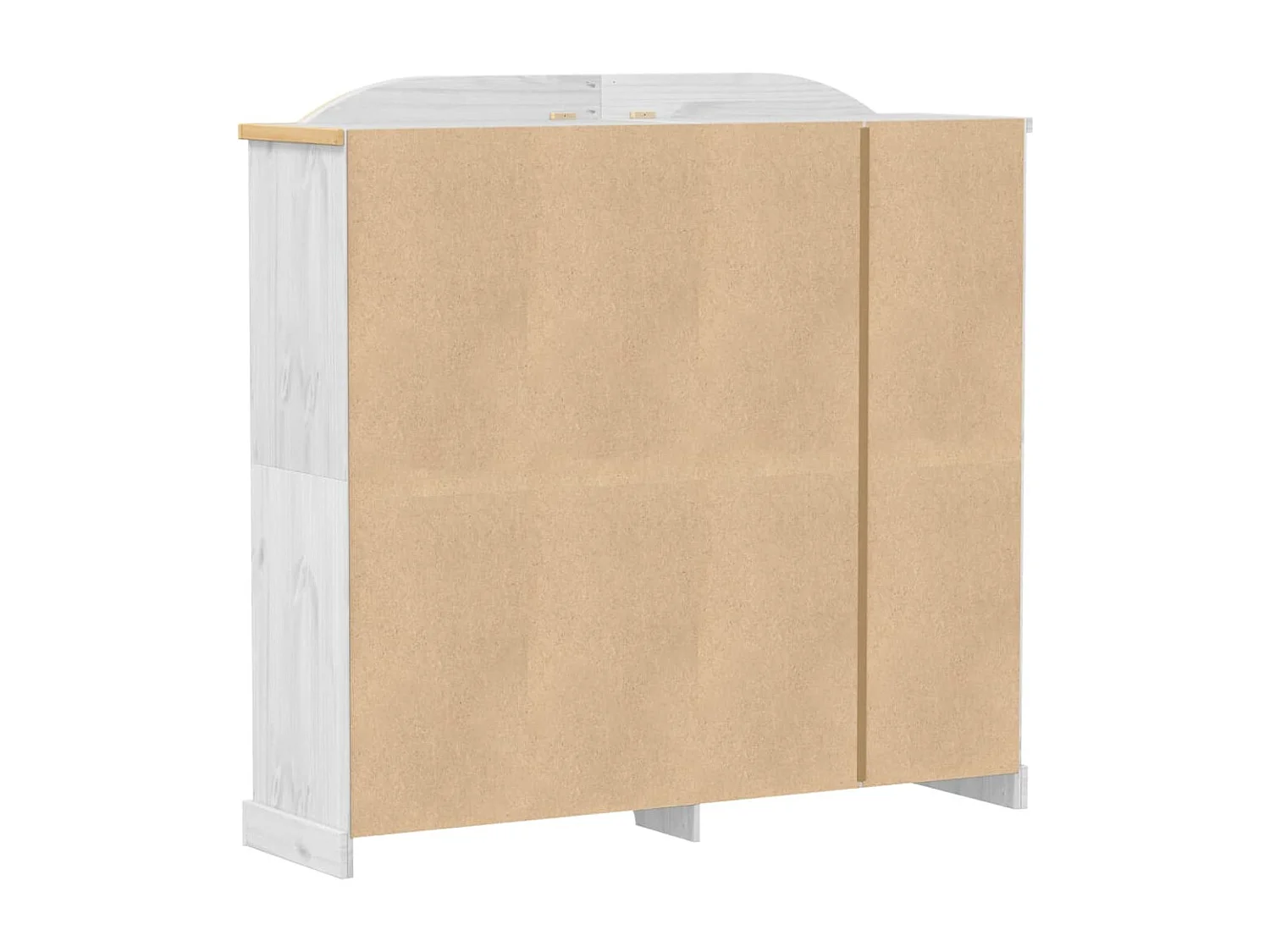 Corona Kleiderschrank weiß 194x52x186 cm massives Kiefernholz