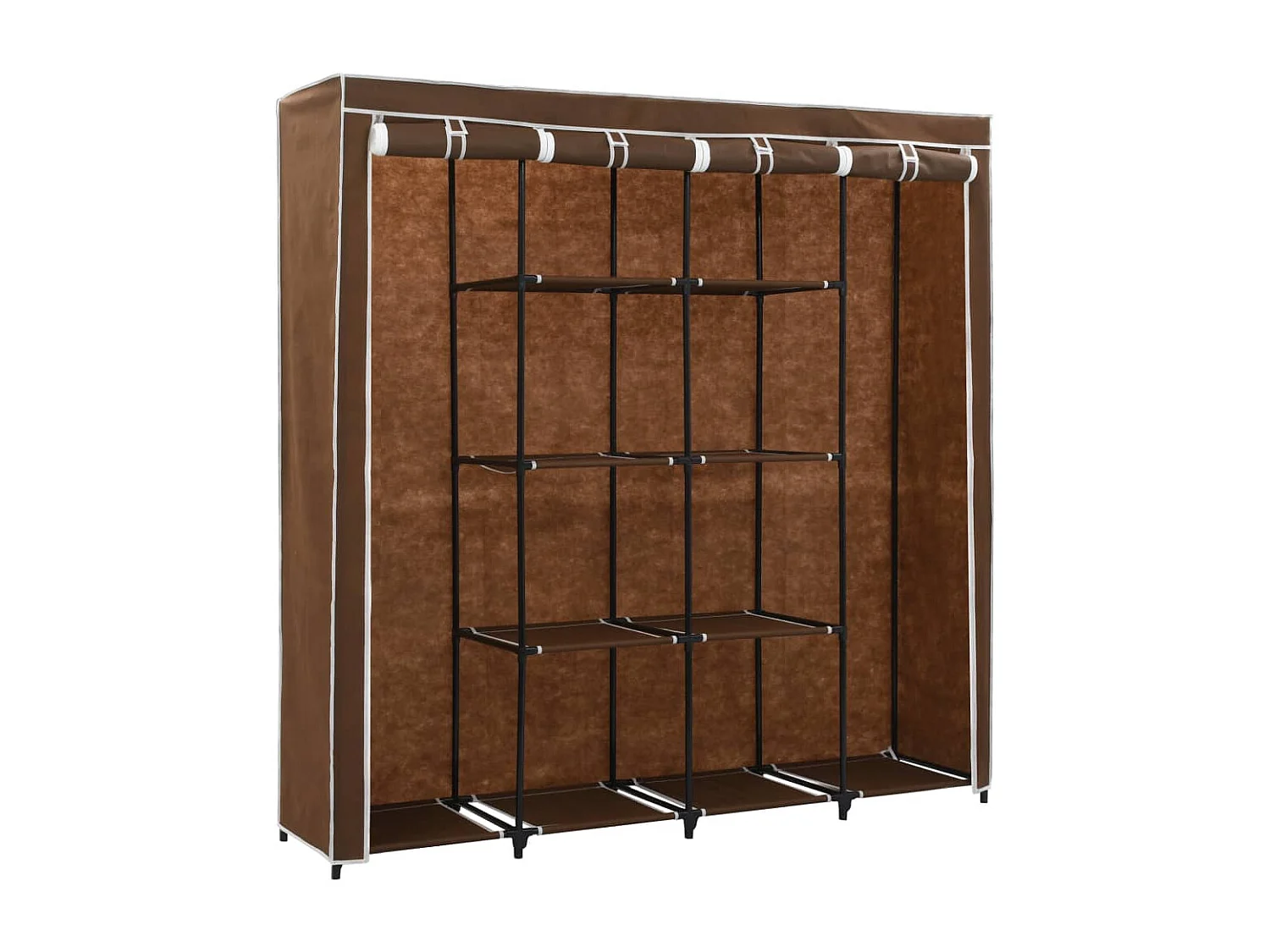 Armário com 4 compartimentos Castanho 175x45x170 cm