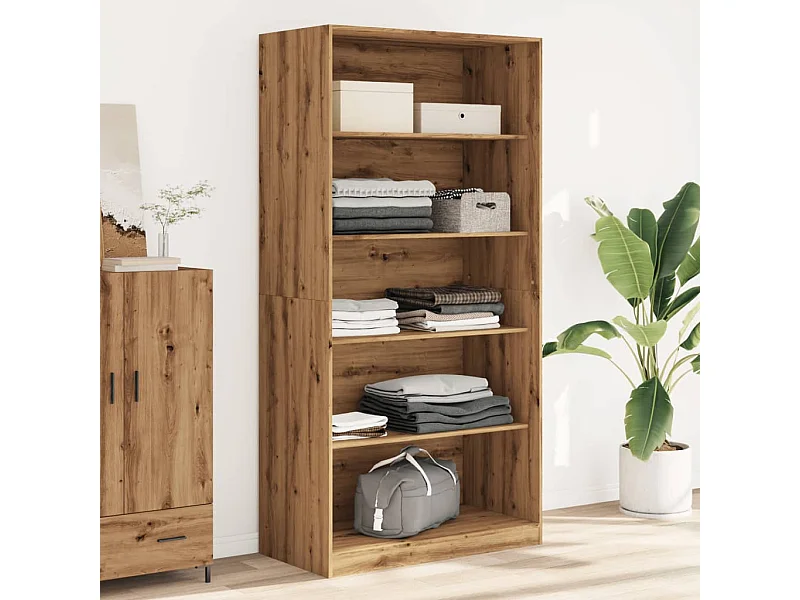 Handgefertigter Kleiderschrank aus Eichenholz, 100 x 50 x 200 cm, Holzwerkstoff