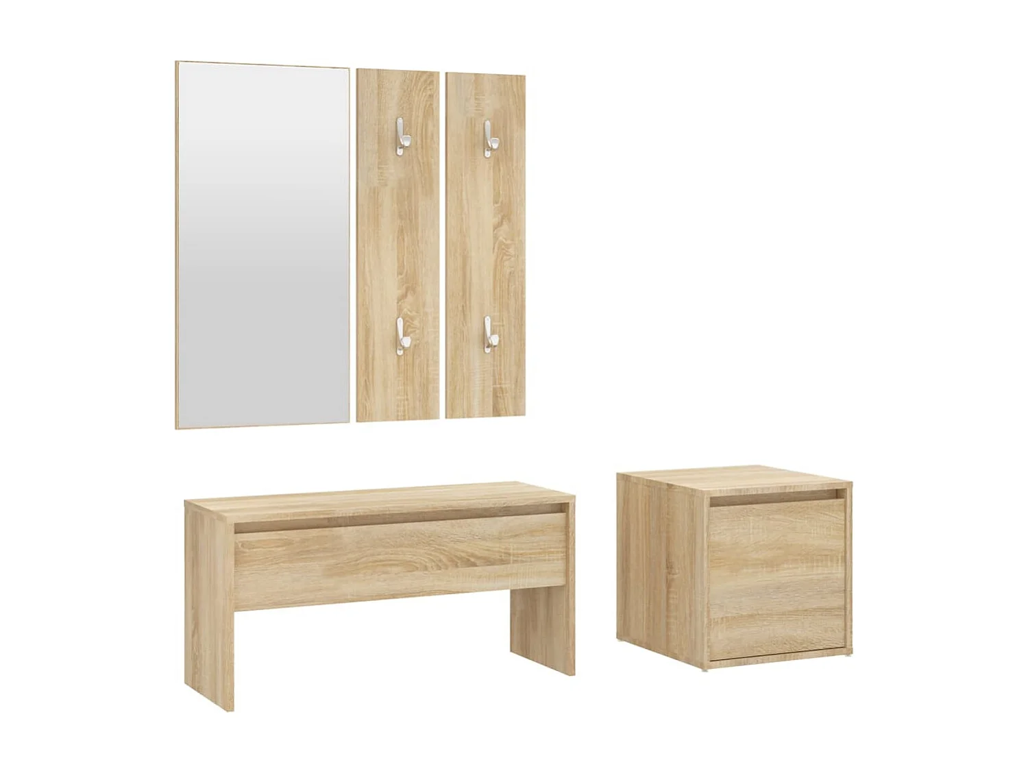 Halmeubelset Sonoma eiken parket