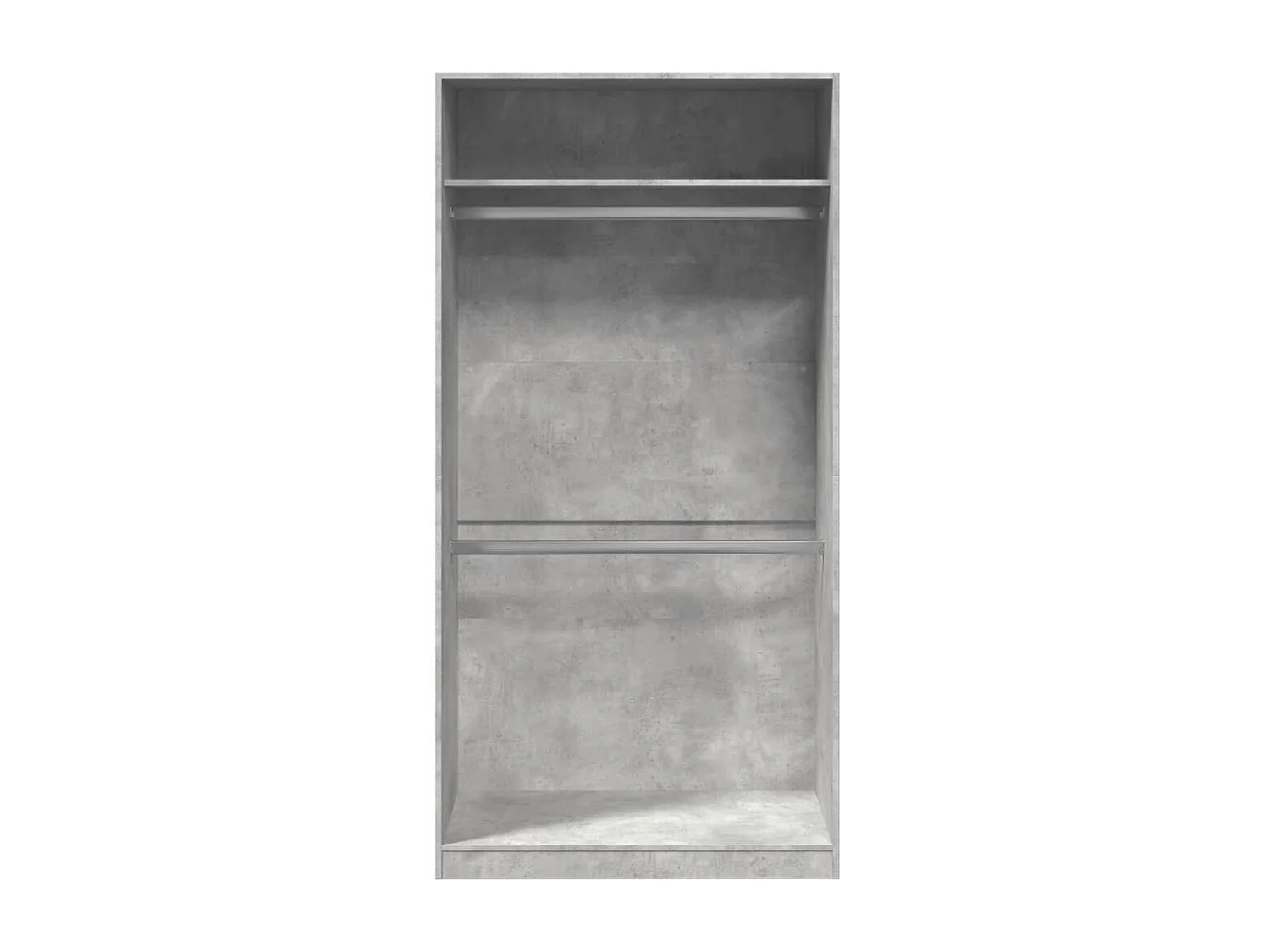 Garde-robe Gris béton 100x50x200 cm Aggloméré