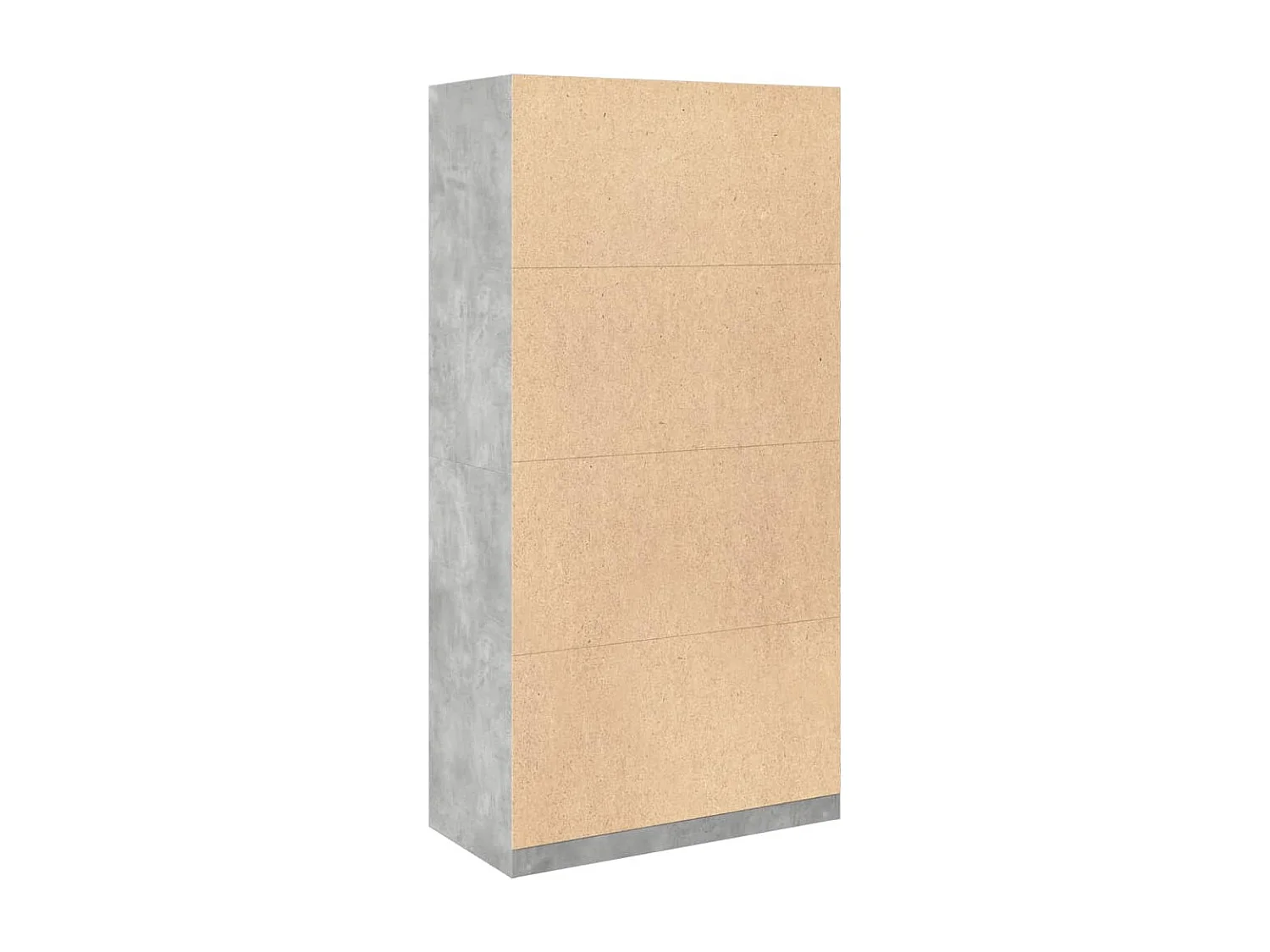 Armadio in truciolare grigio cemento 100x50x200 cm