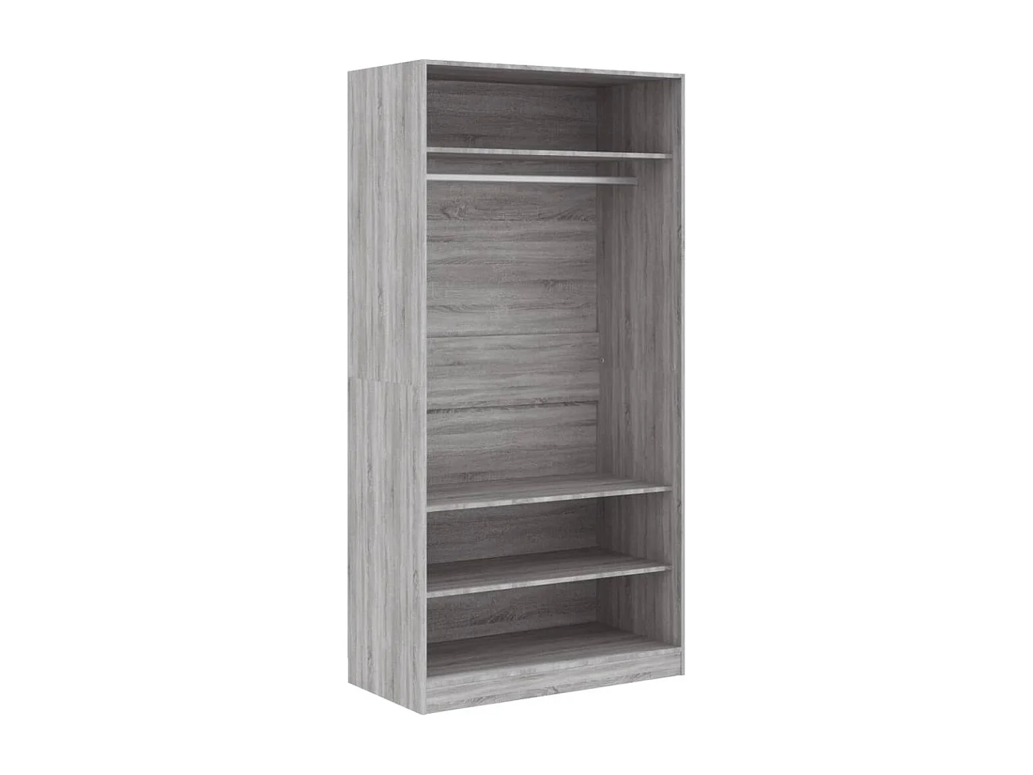Garde-robe sonoma gris 100x50x200 cm bois d'ingénierie