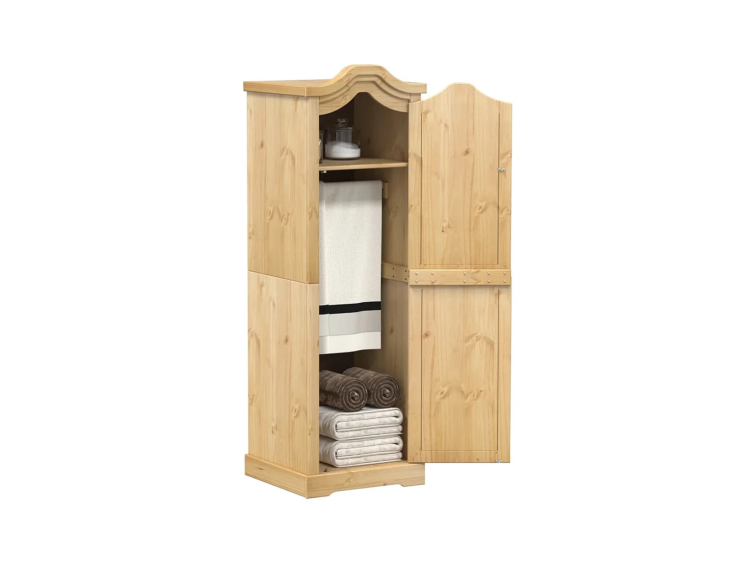 Garde-robe Corona 55x52x170 cm bois de pin massif