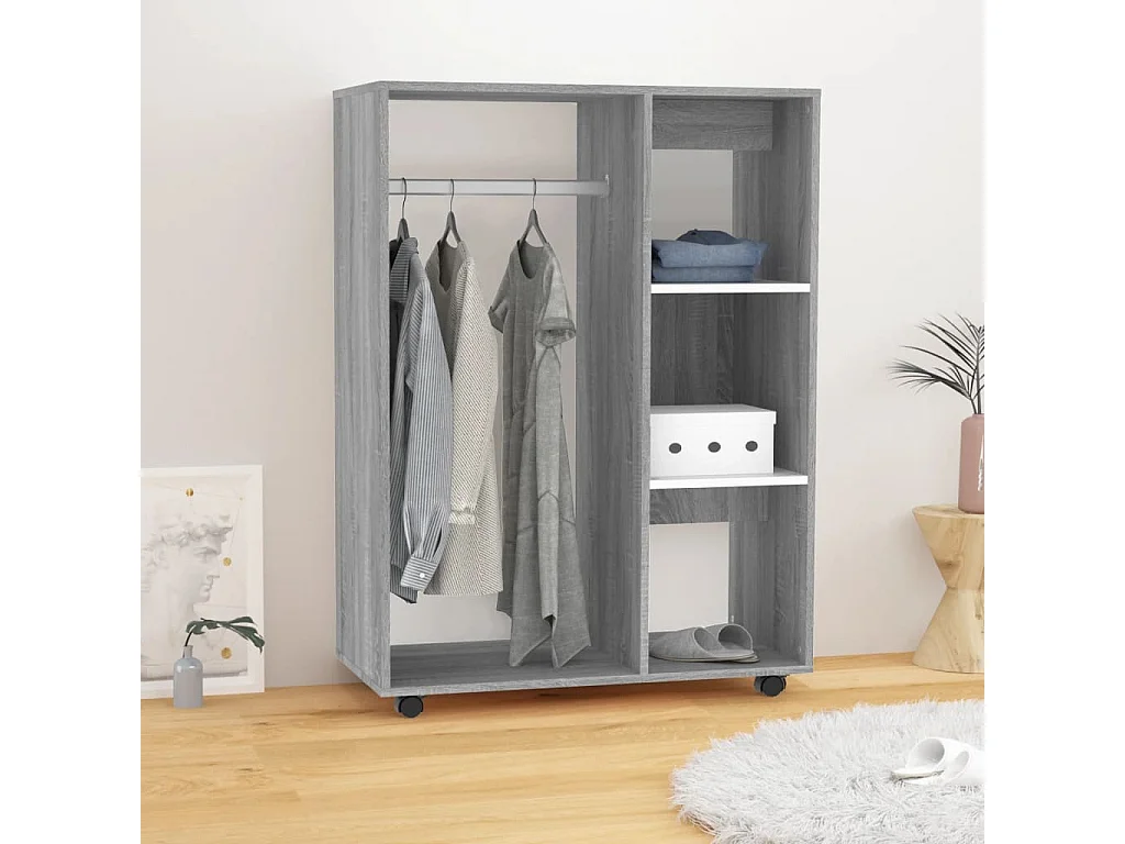 Garde-robe Sonoma gris 80x40x110 cm Bois d'ingénierie