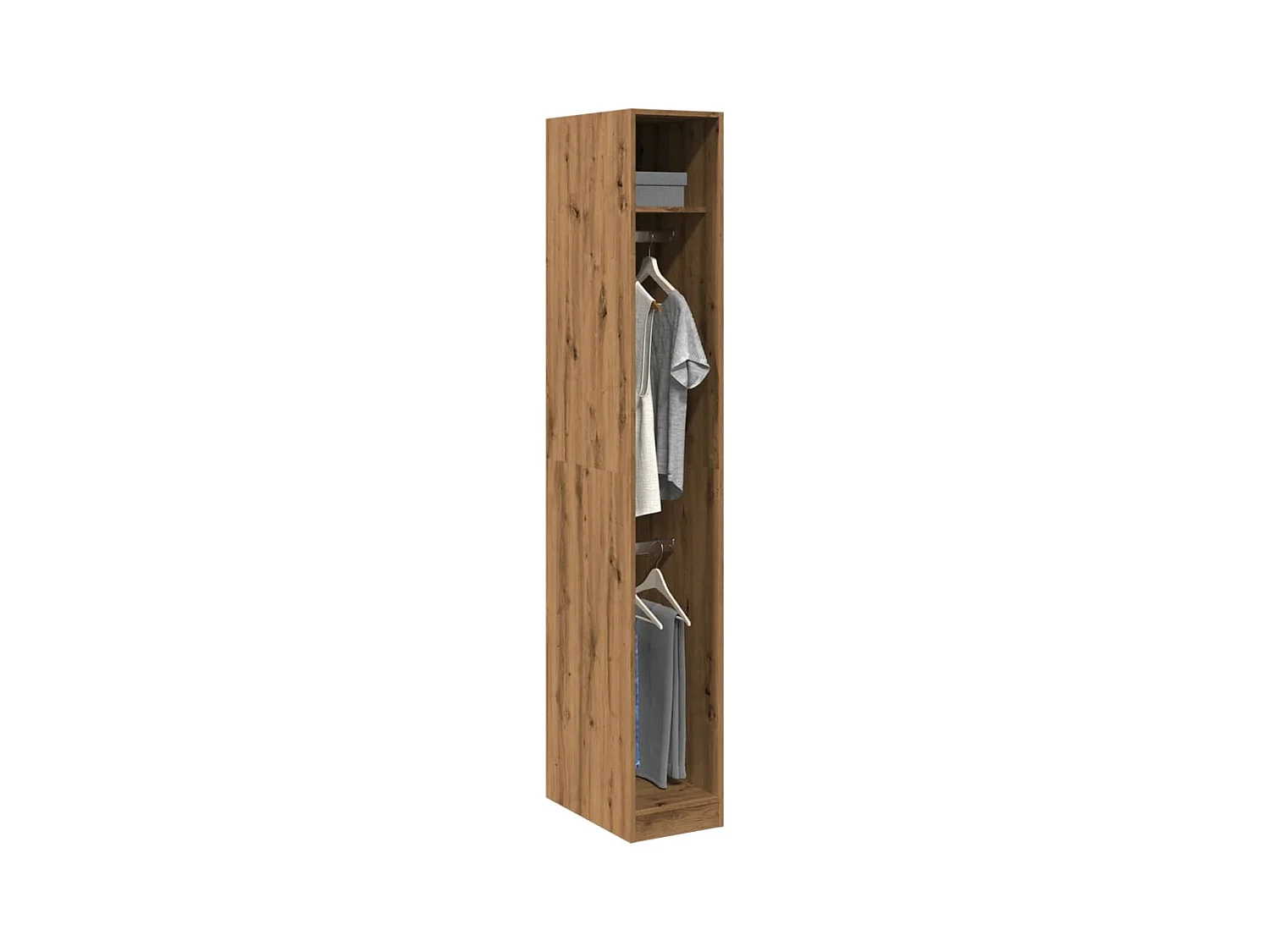 Armadio artigianale in rovere 30x50x200 cm in MDF