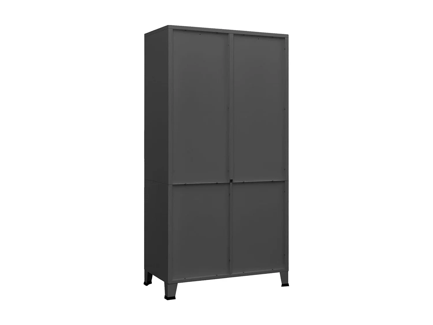 Armadio industriale Antracite 90x50x180 cm Metallo