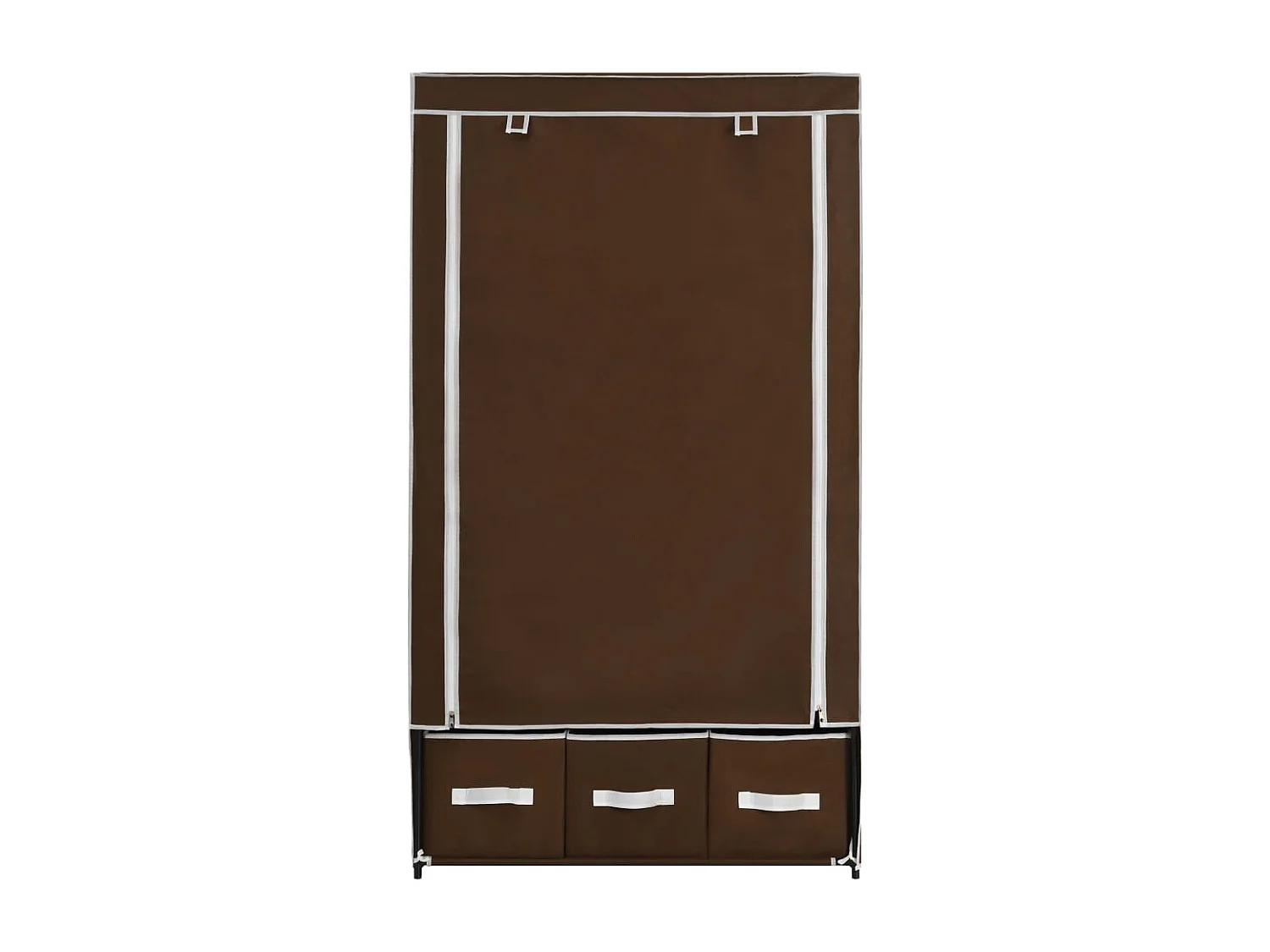 Kleiderschrank Braun 87x49x159 cm Stoff