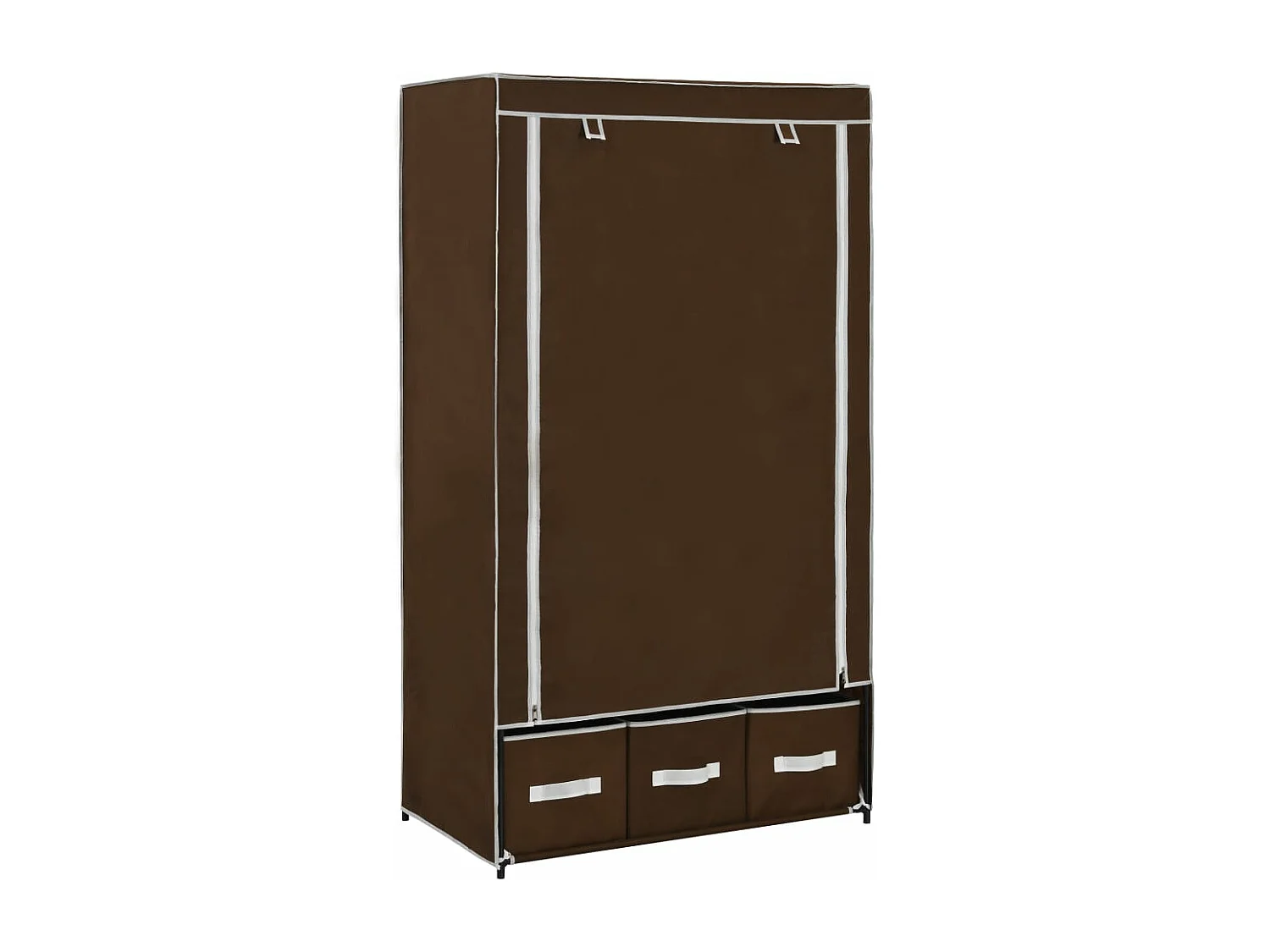 Garde-robe Marron 87x49x159 cm Tissu