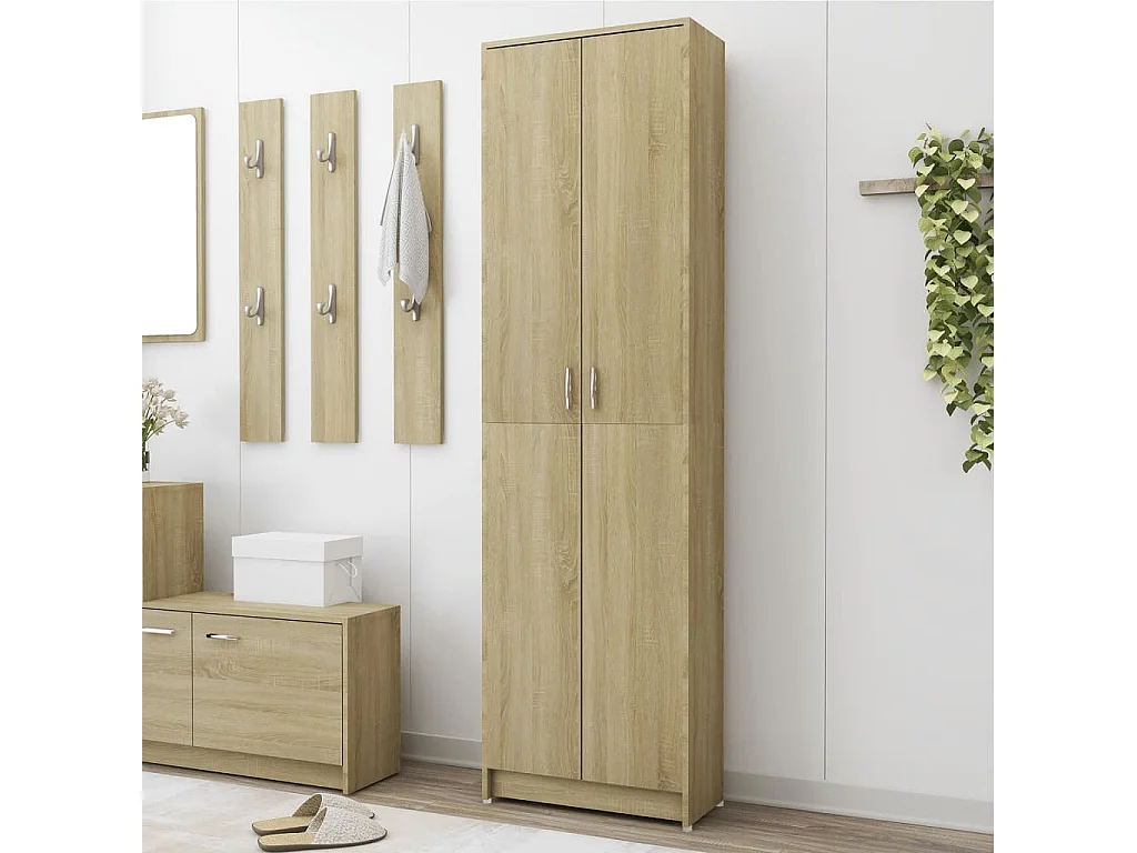 Garde-robe de couloir Chêne sonoma 55x25x189 cm Bois ingénierie