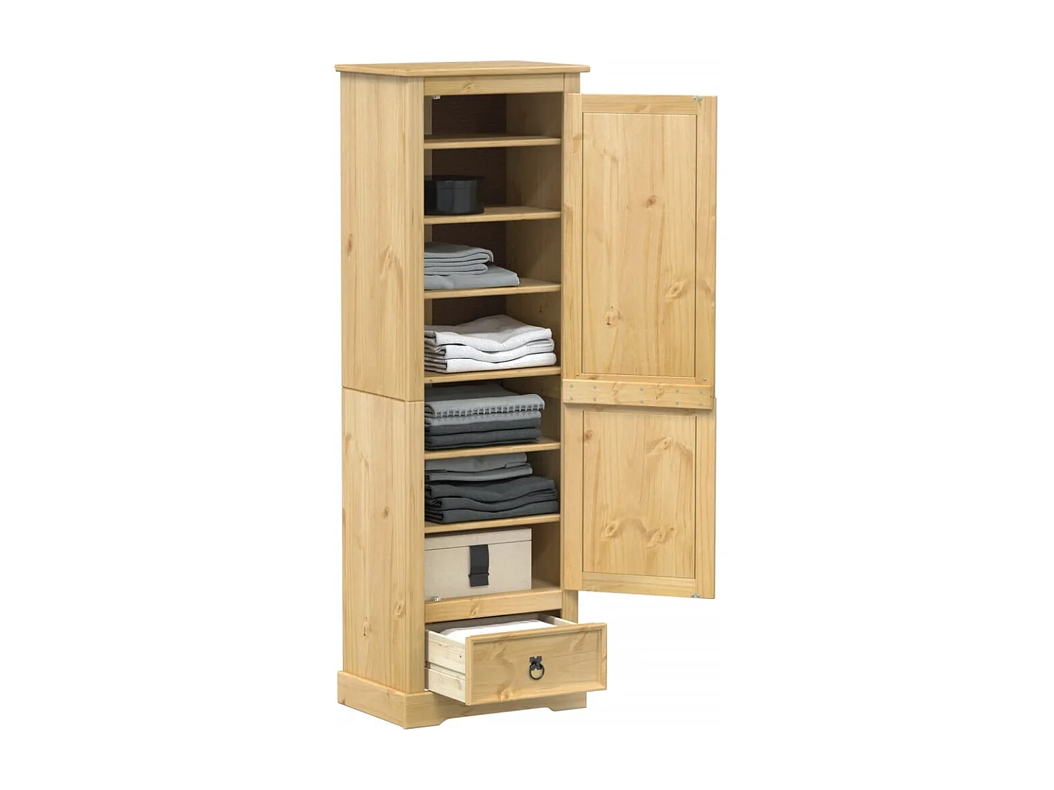 Armario Corona 55x38x170 cm madera maciza de pino