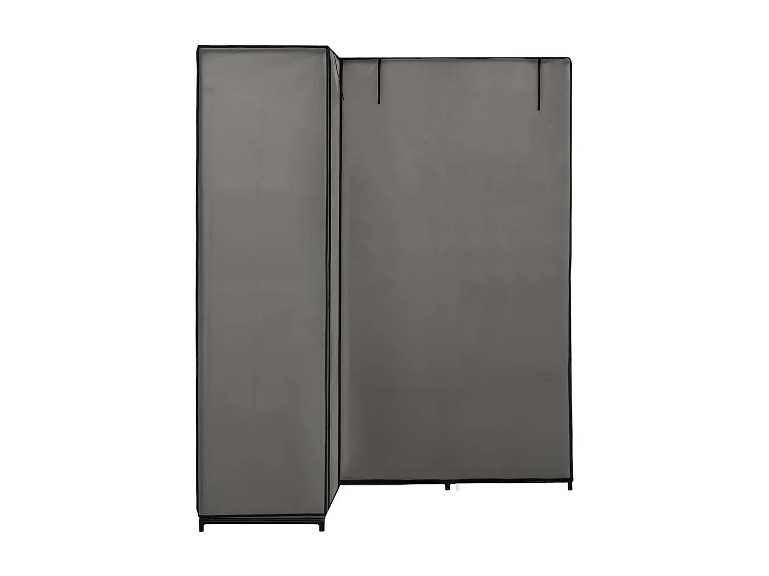 Armadio ad angolo Grigio 130 x 87 x 169 cm