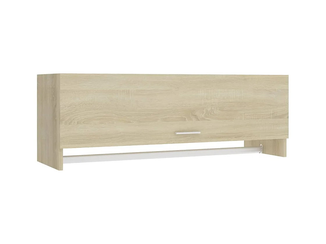 Kleiderschrank aus Sonoma-Eiche, 100 x 32,5 x 35 cm, Holzwerkstoff