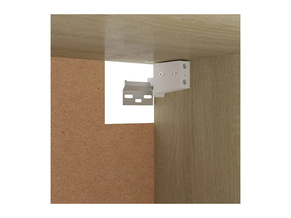 Kleiderschrank aus Sonoma-Eiche, 100 x 32,5 x 35 cm, Holzwerkstoff