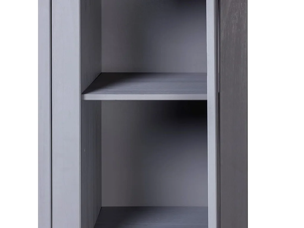 Kleiderschrank 3 Türen Grau 118x50x171,5 cm Kiefer Panama Sortiment