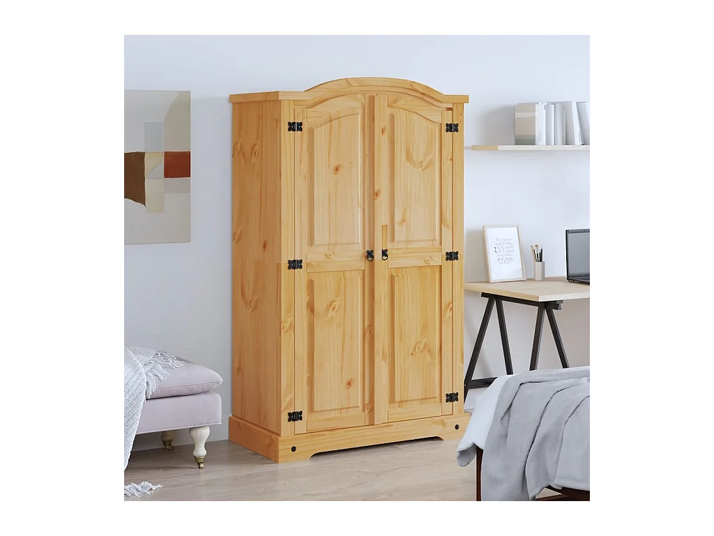 Garde-robe avec 2 portes Gamme Corona pin mexicain