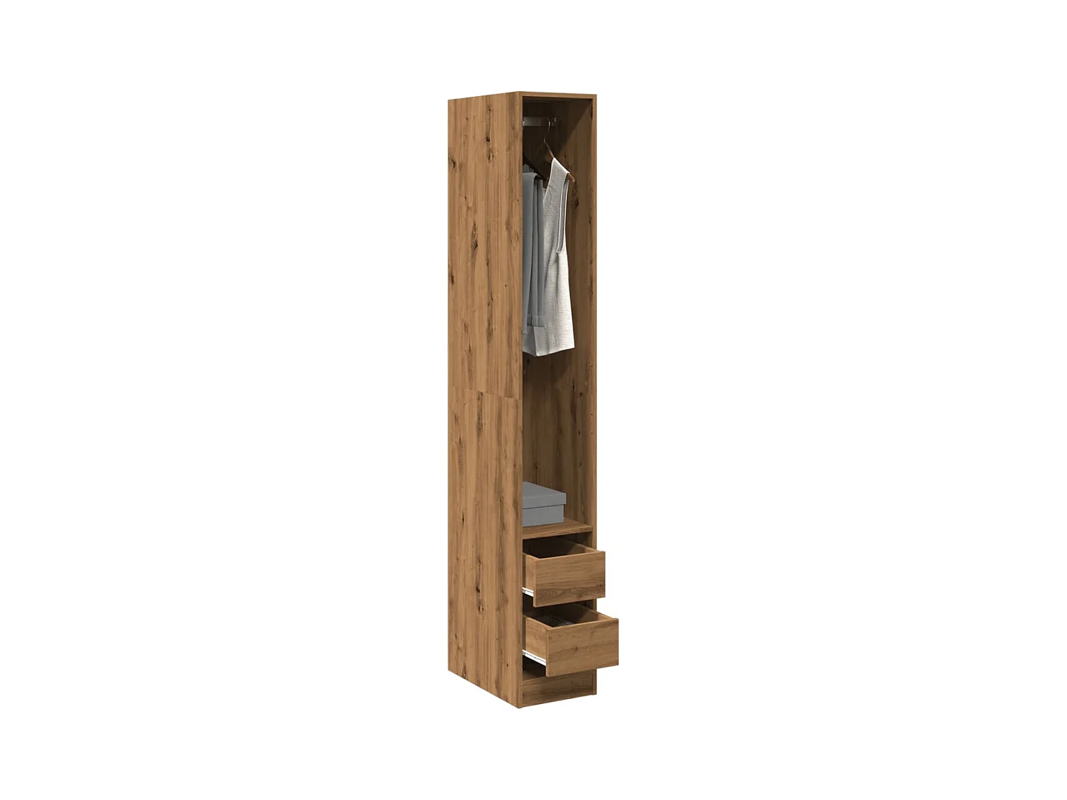Armadio artigianale in rovere 30x50x200 cm in MDF
