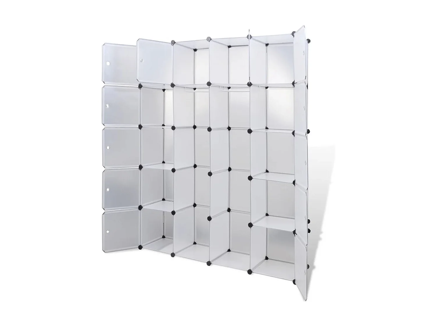 Armadio modulare 14 scomparti bianco 37 x 146 x 180,5 cm