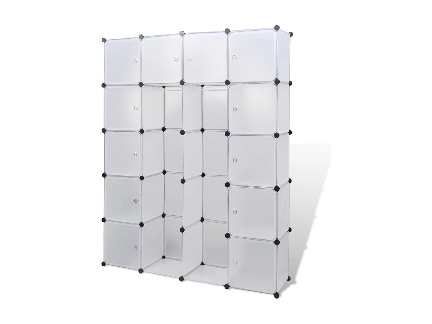 Armoire modulaire 14 compartiments blanc 37 x 146 x 180,5 cm