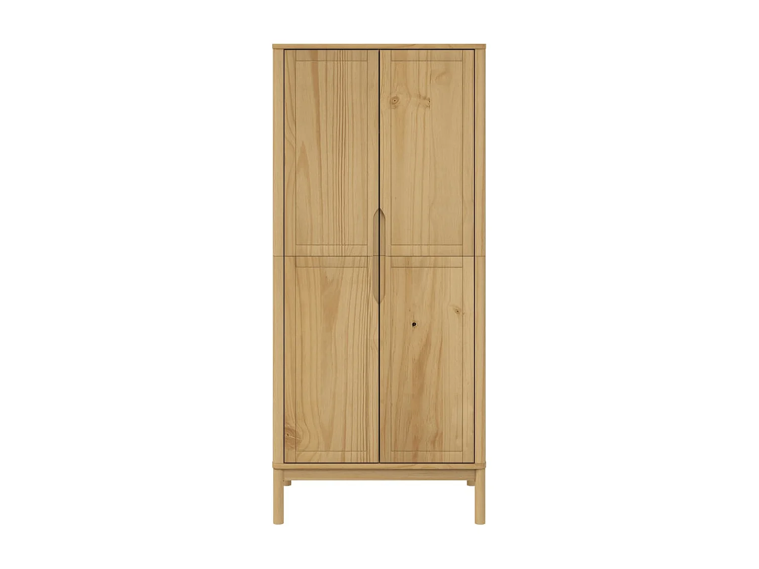 FLORO armario cera marrón 77x53x171 cm madera maciza de pino
