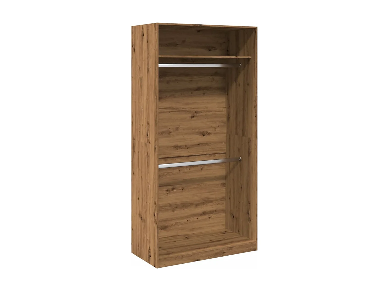 Armario artesanal de roble 100x50x200 cm de madera contrachapada