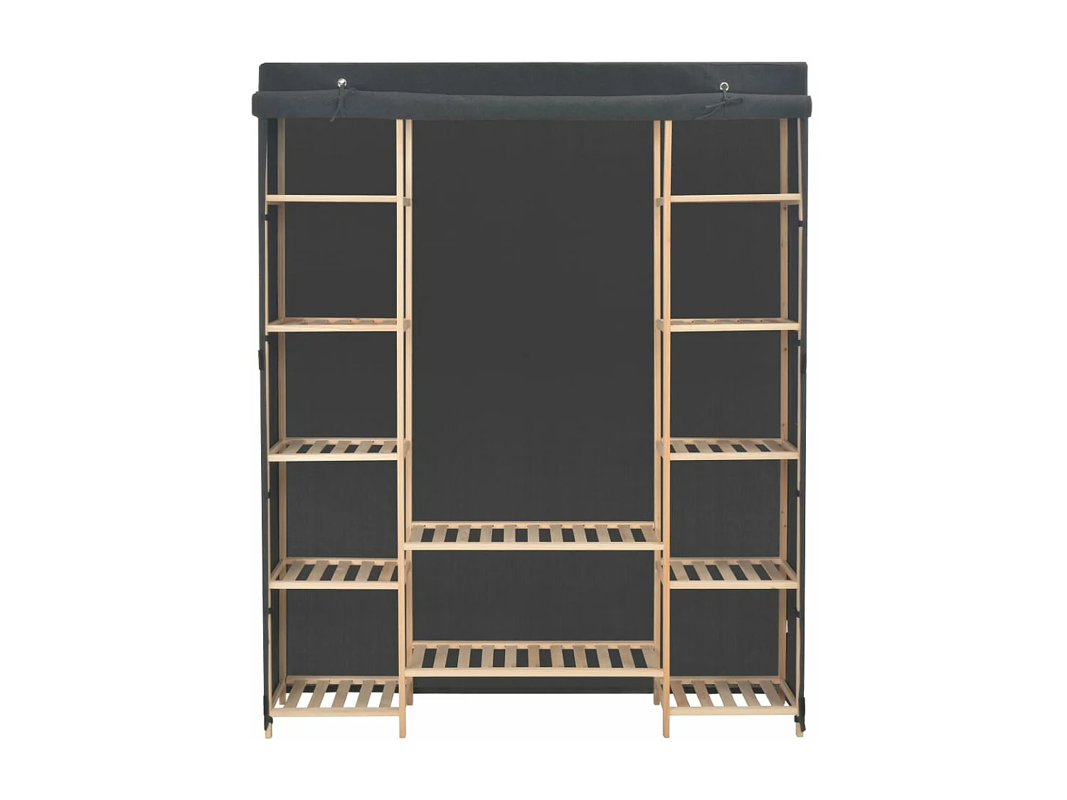 Armadio Tessuto Grigio 135 x 40 x 170 cm