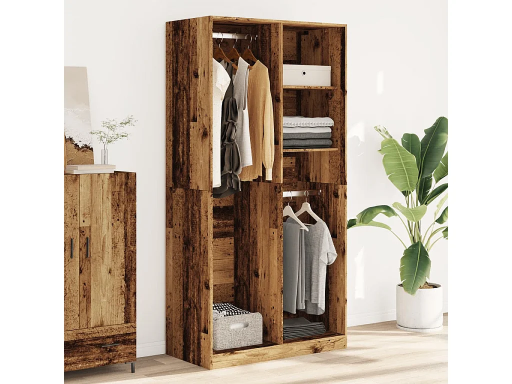 Armadio in legno vecchio 100x50x200 cm in derivati del legno