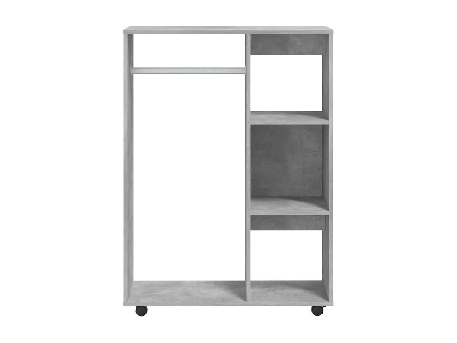 Garde-robe Gris béton 80x40x110 cm Bois d’ingénierie