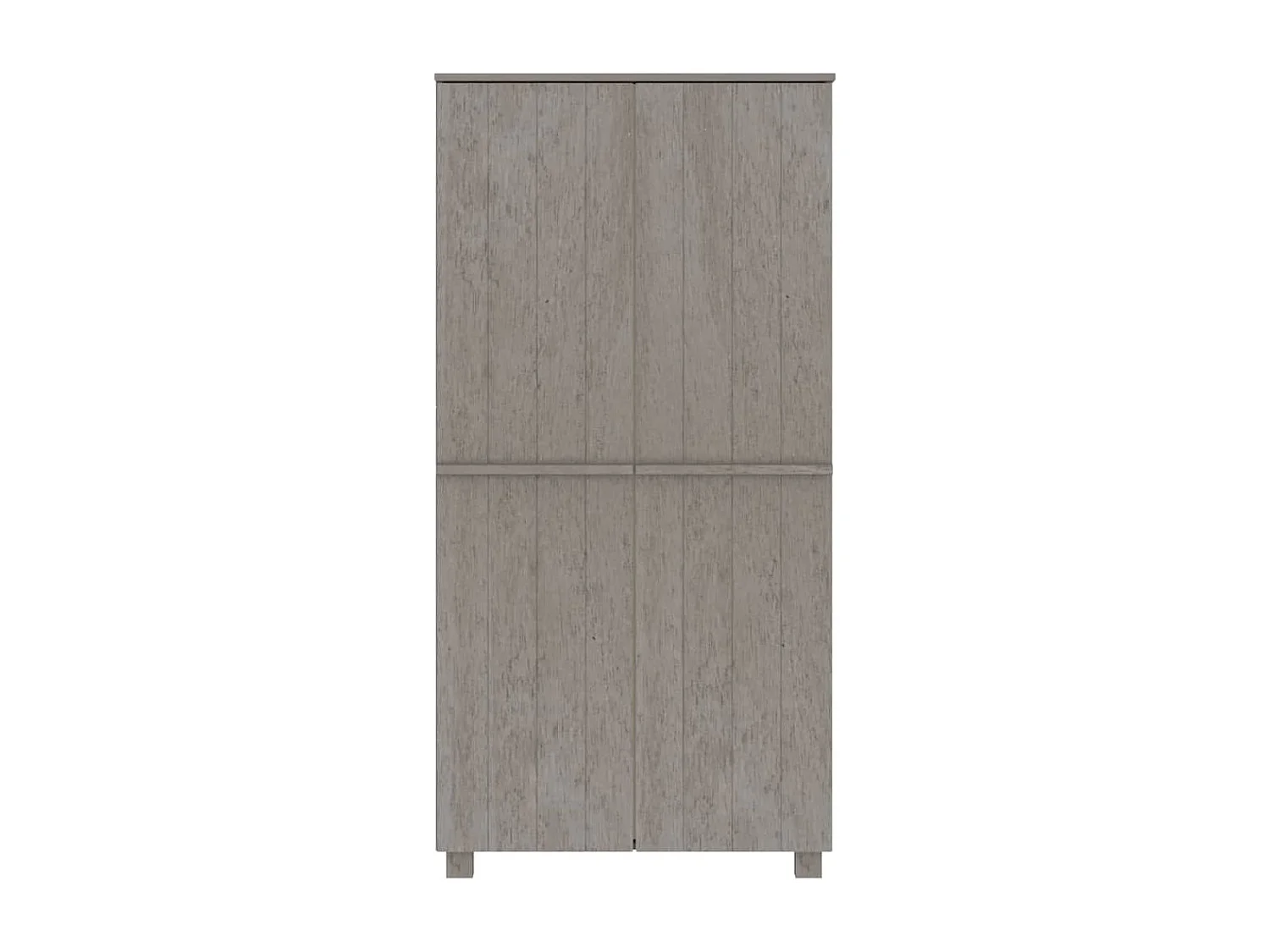 Garde-robe HAMAR Gris clair 89x50x180 cm Bois massif de pin