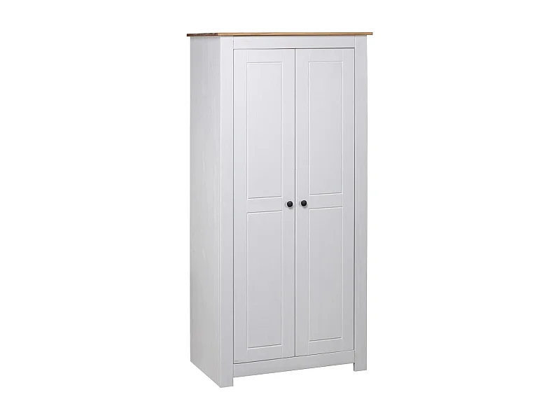 Armadio Bianco 80x50x171,5 cm Assortimento Panama in pino massiccio