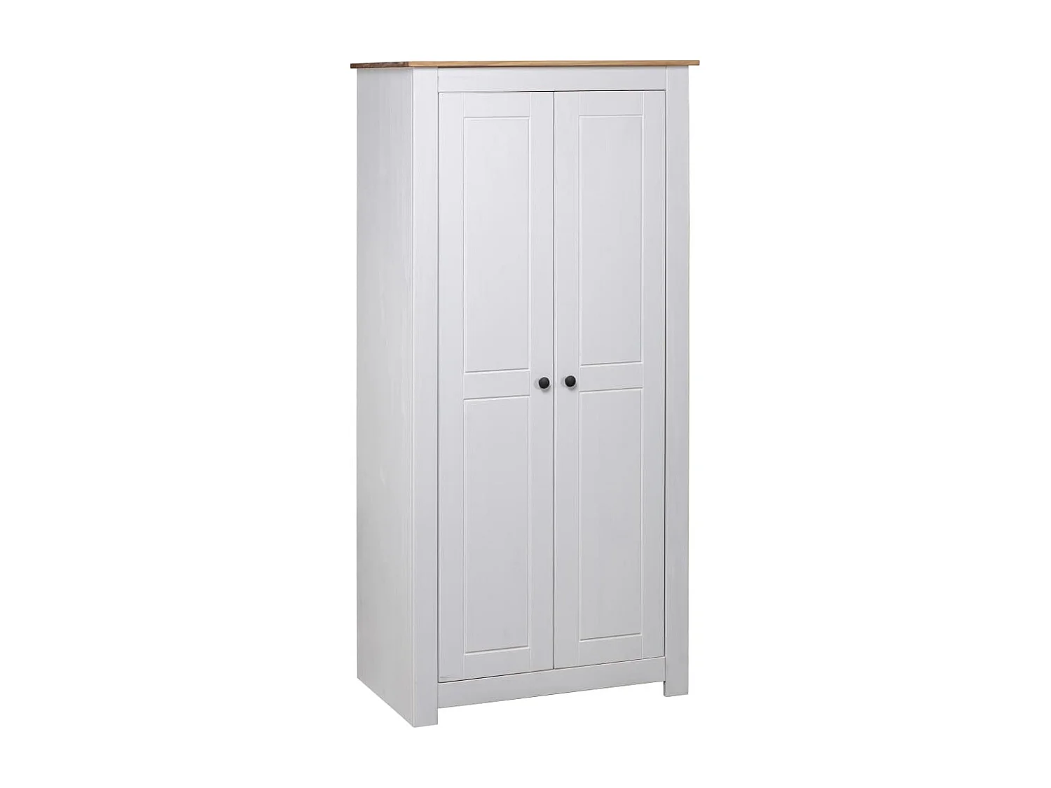 Garde-robe Blanc 80x50x171,5 cm Pin massif Assortiment Panama