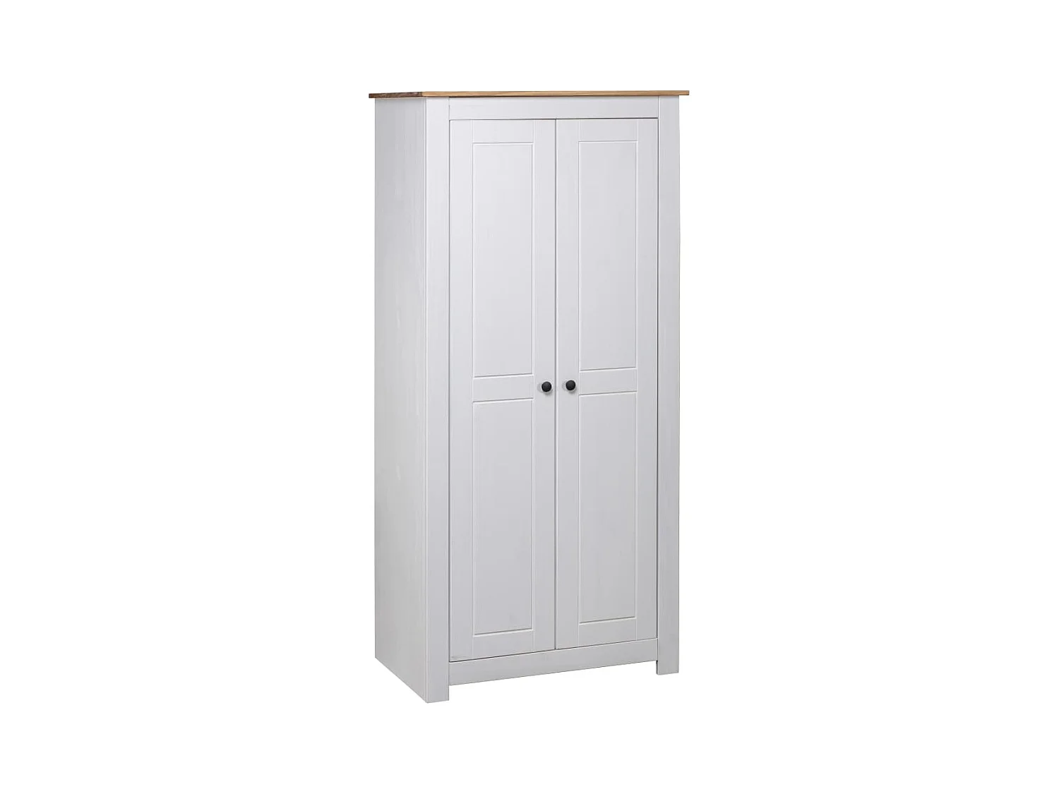 Garde-robe Blanc 80x50x171,5 cm Pin massif Assortiment Panama
