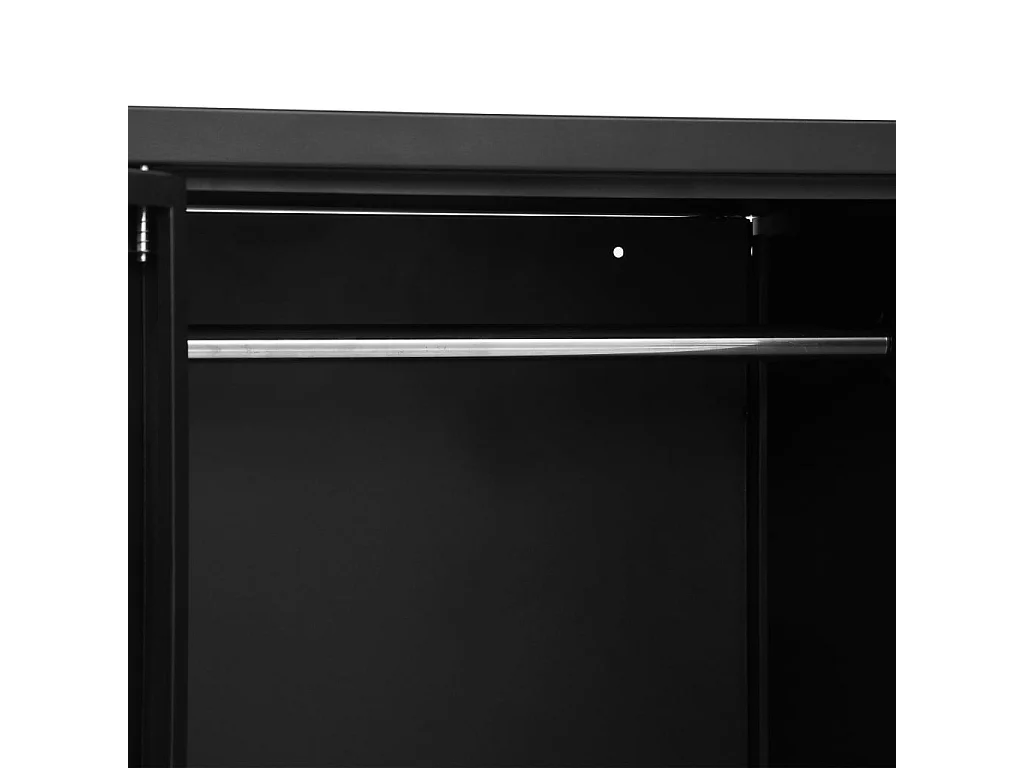 Armario industrial negro 90x40x140 cm acero