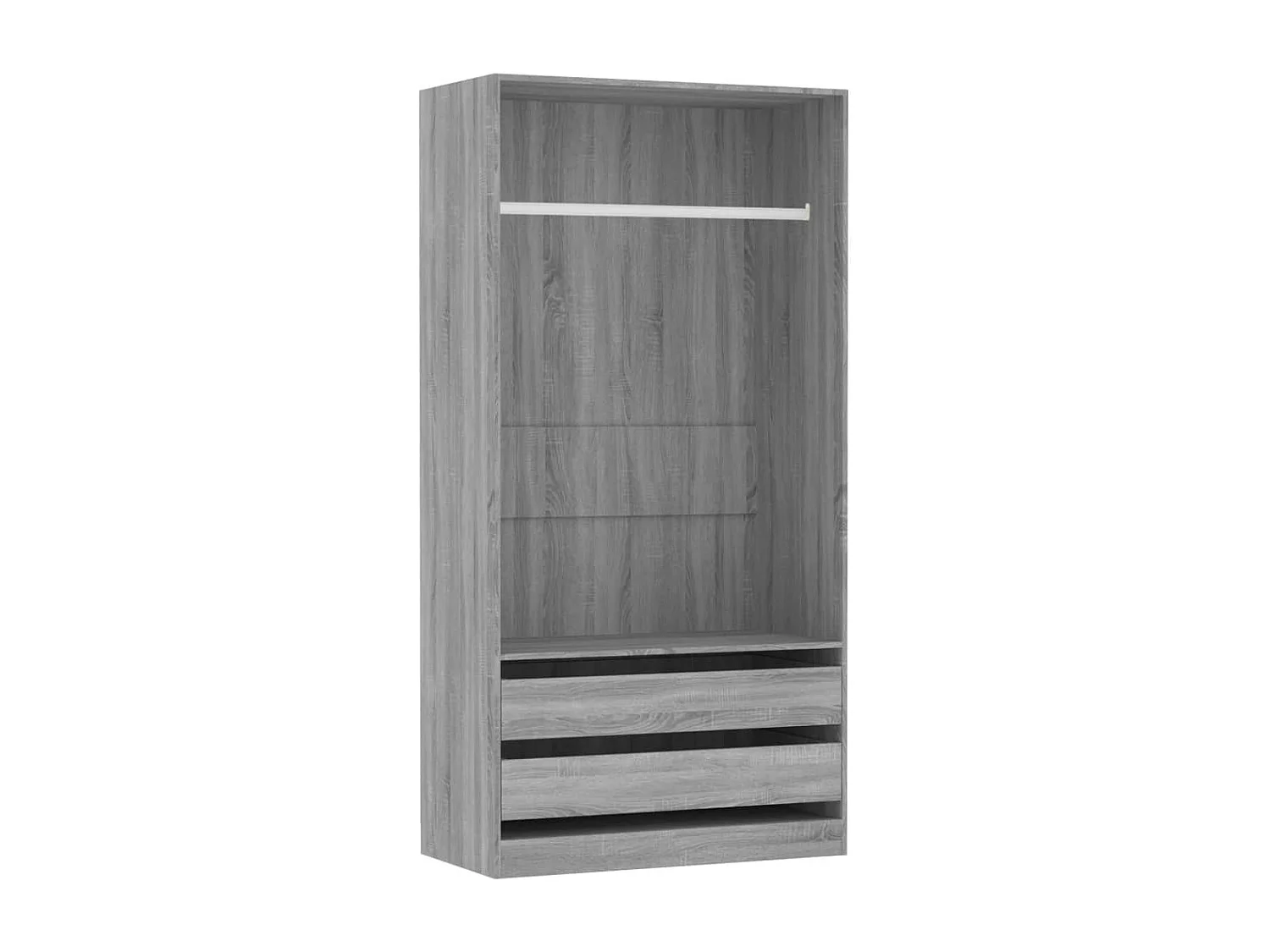 Armadio Sonoma grigio 100x50x200 cm MDF