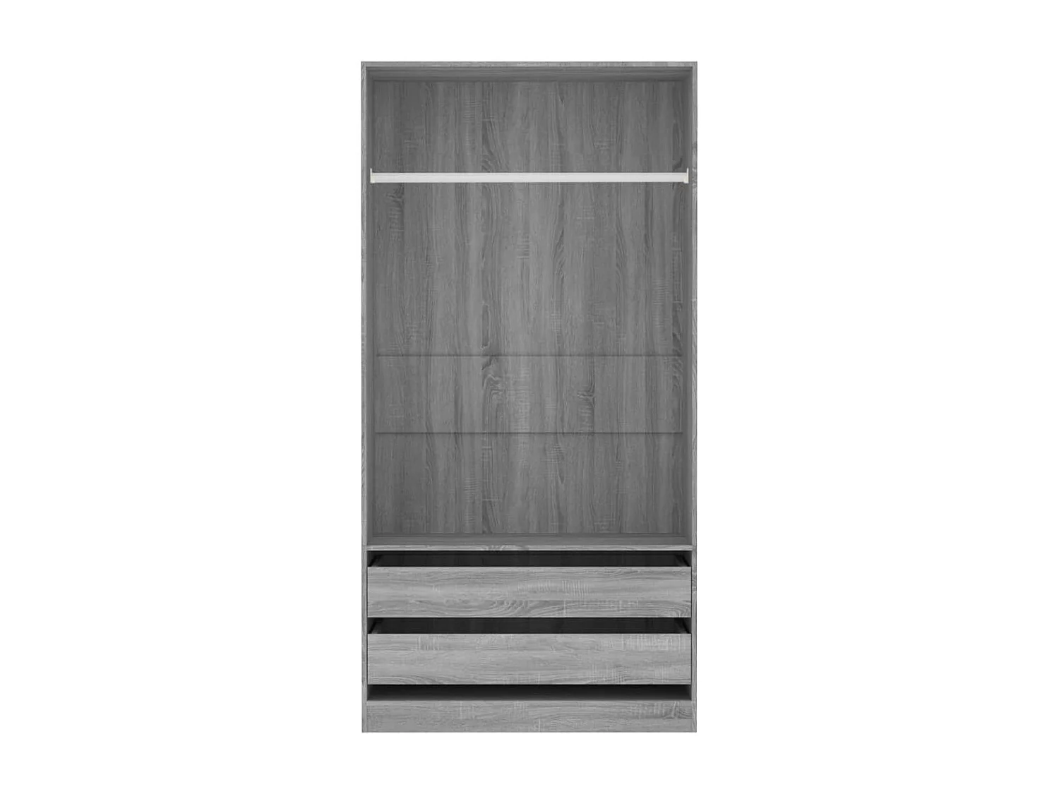 Armadio Sonoma grigio 100x50x200 cm MDF