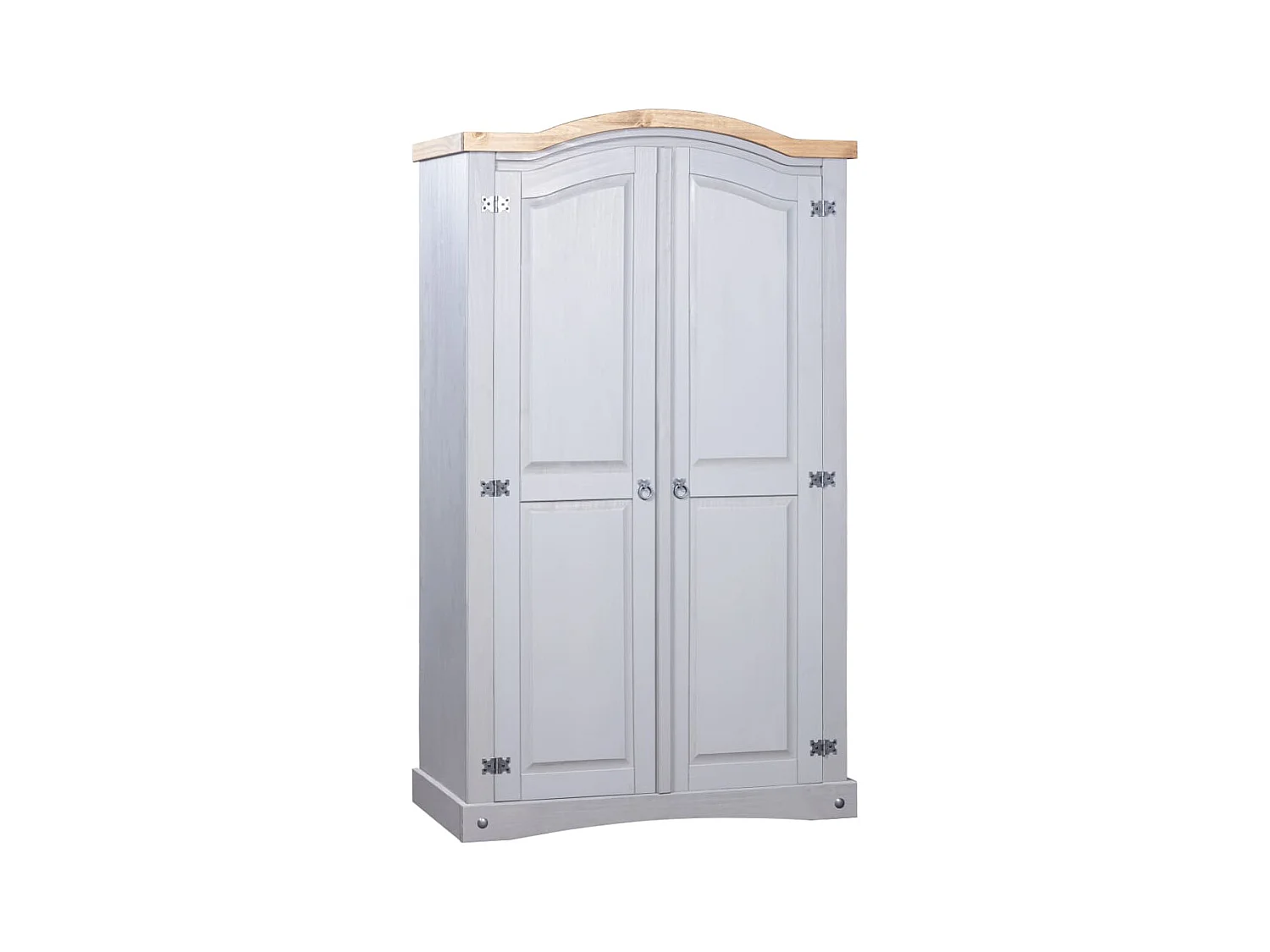 Garde-robe avec 2 portes Gamme Corona pin mexicain Gris