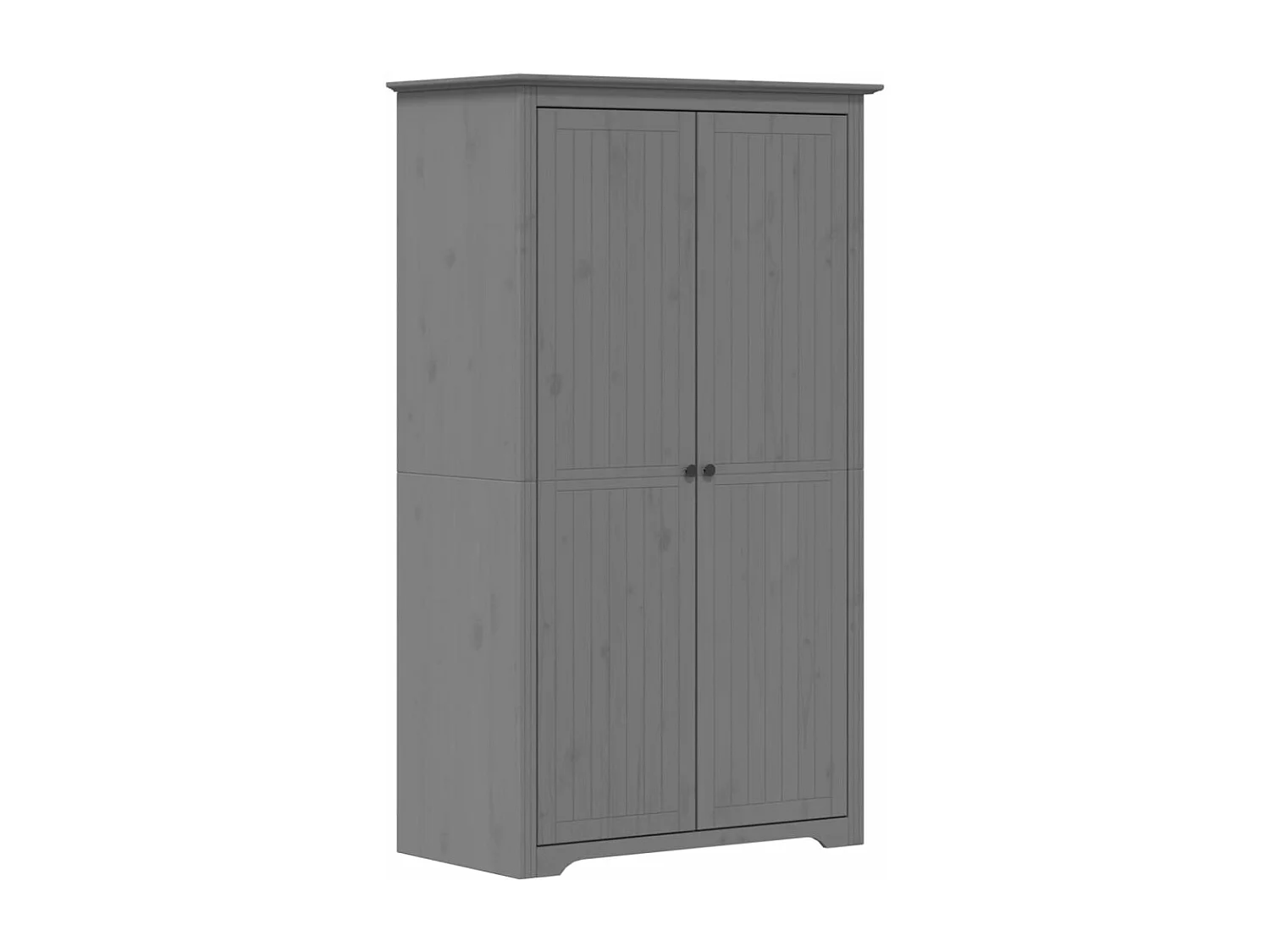 Garde-robe BODO gris 99x53,5x173 cm bois massif de pin