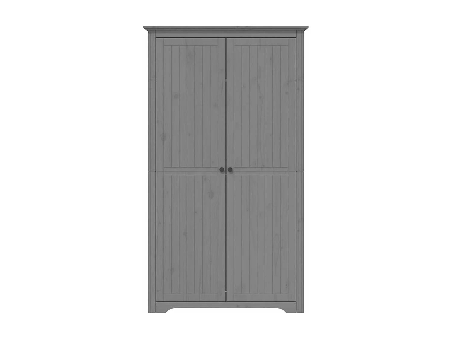 Garde-robe BODO gris 99x53,5x173 cm bois massif de pin
