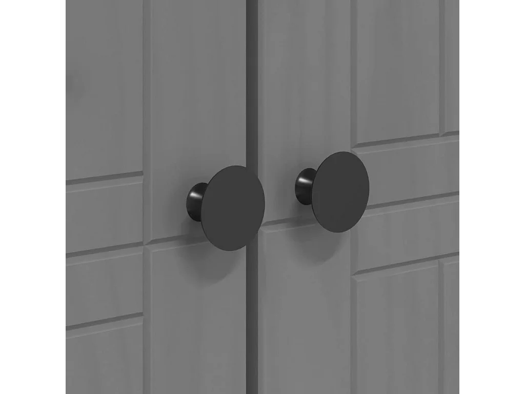 Garde-robe BODO gris 99x53,5x173 cm bois massif de pin
