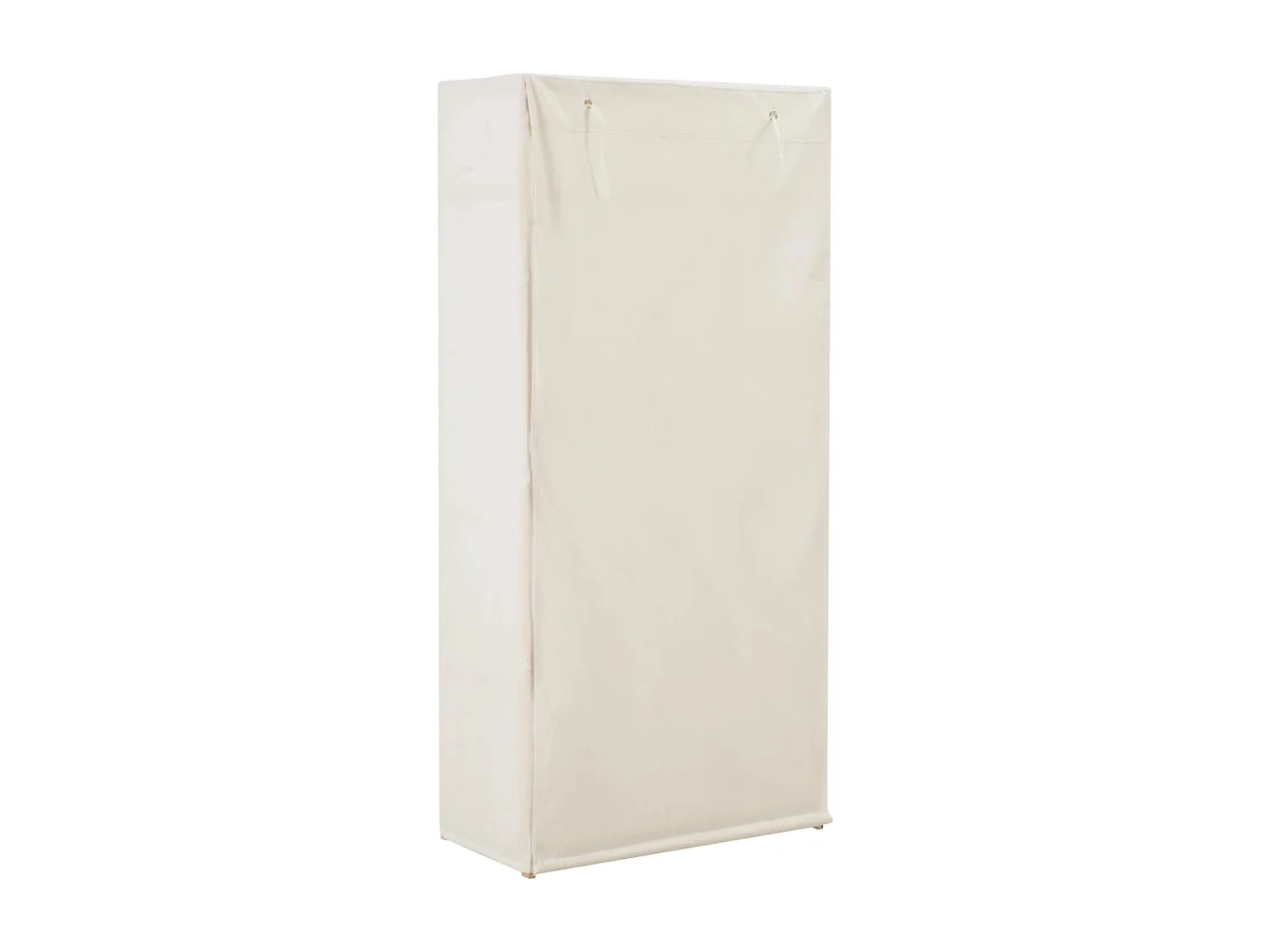Garde-robe Blanc 79 x 40 x 170 cm Tissu
