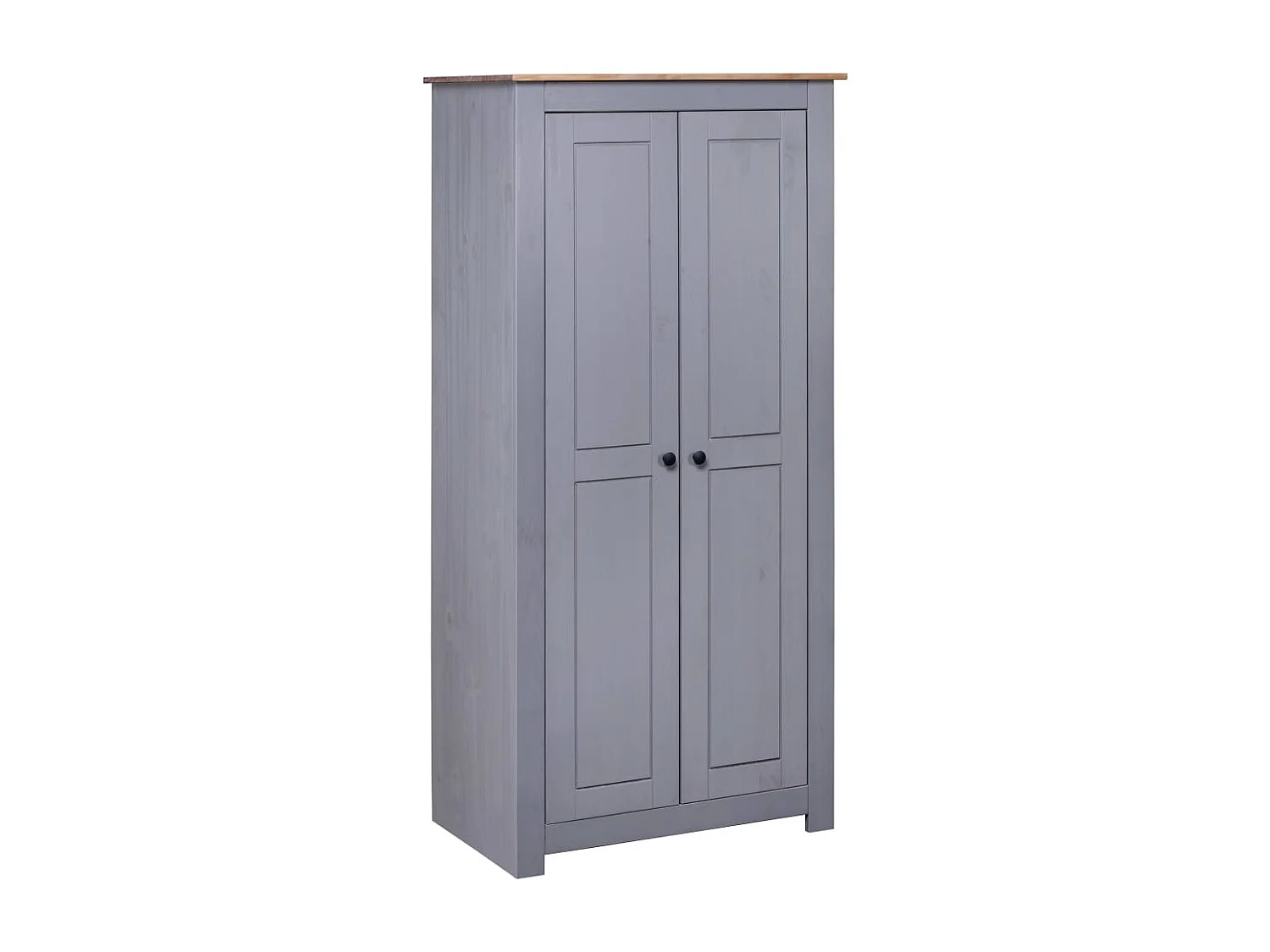 Garde-robe Gris 80x50x171,5 cm Pin massif Assortiment Panama