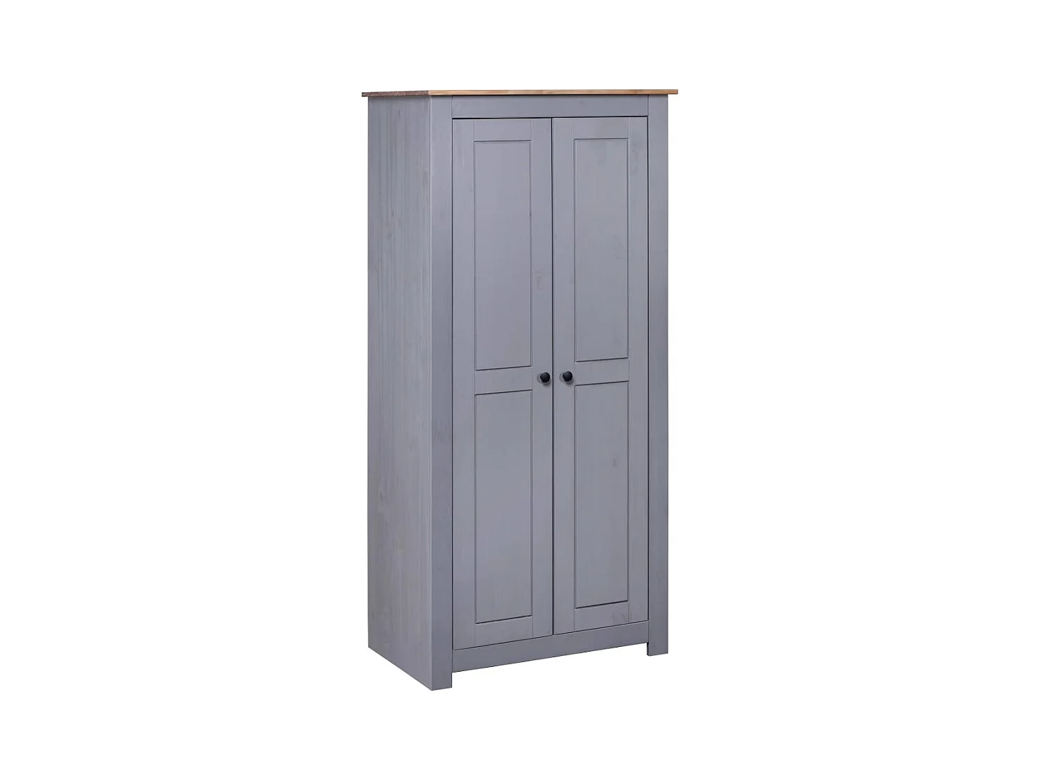 Kledingkast Grijs 80x50x171,5 cm Massief grenen Panama assortiment