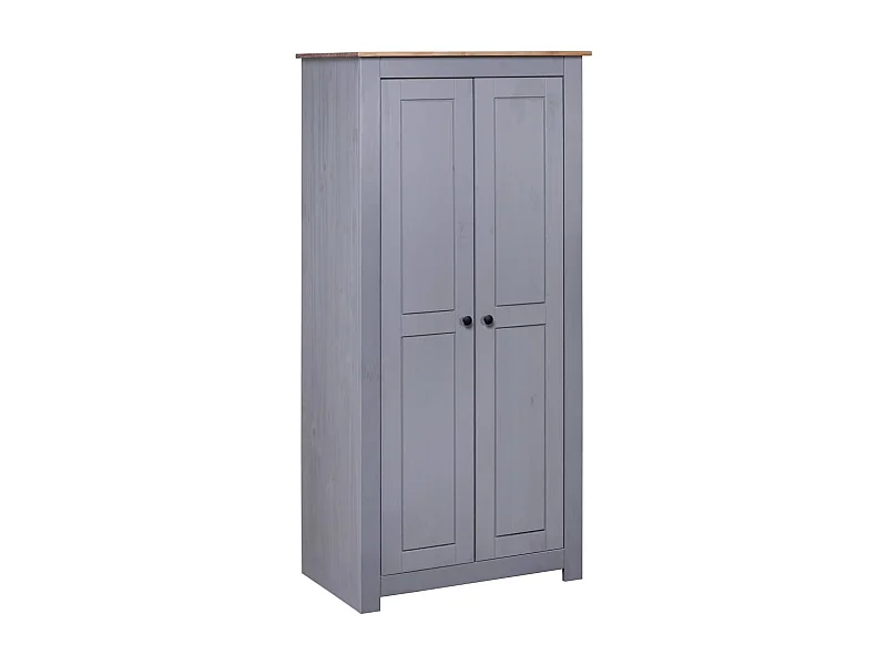 Garde-robe Gris 80x50x171,5 cm Pin massif Assortiment Panama