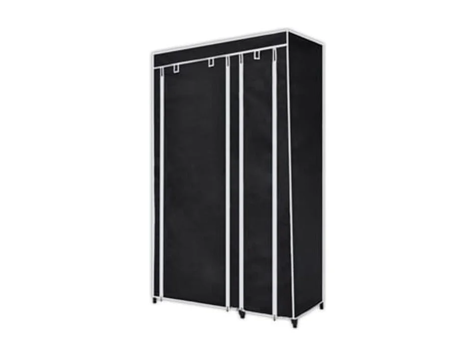 Armadio pieghevole Nero 110 x 45 x 175 cm