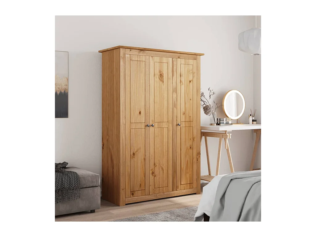Kledingkast met 3 deuren 118x50x171,5 cm Grenen Panama assortiment