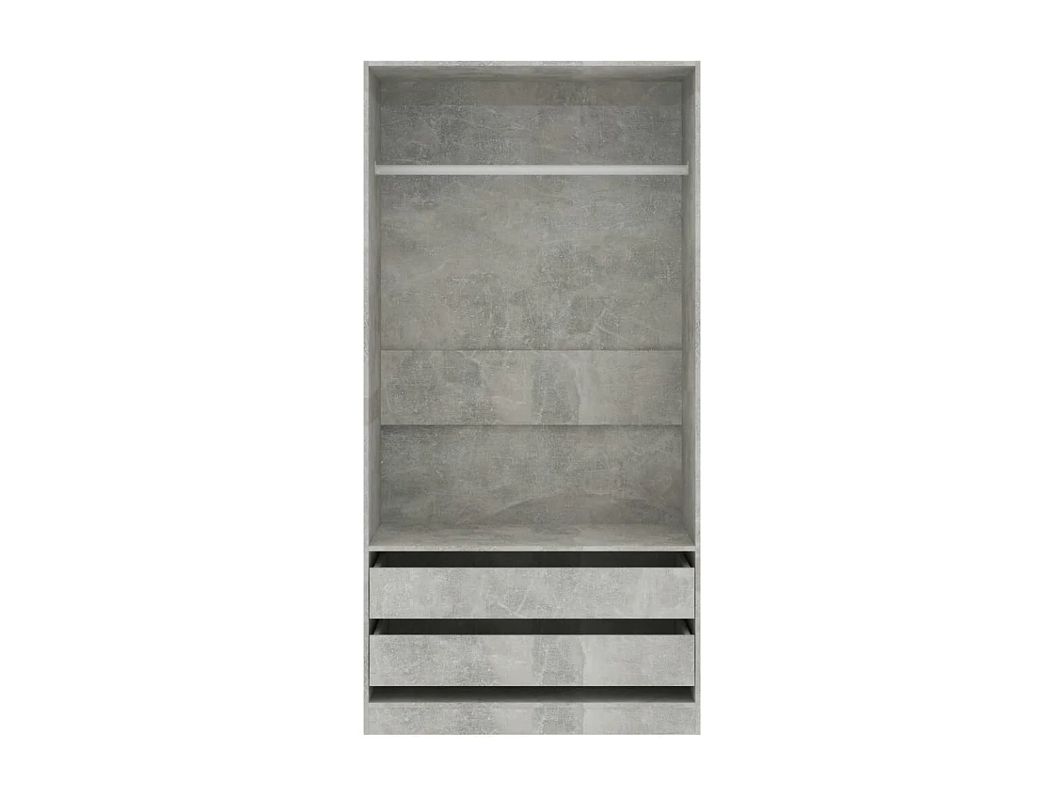 Armadio Grigio cemento 100x50x200 cm MDF